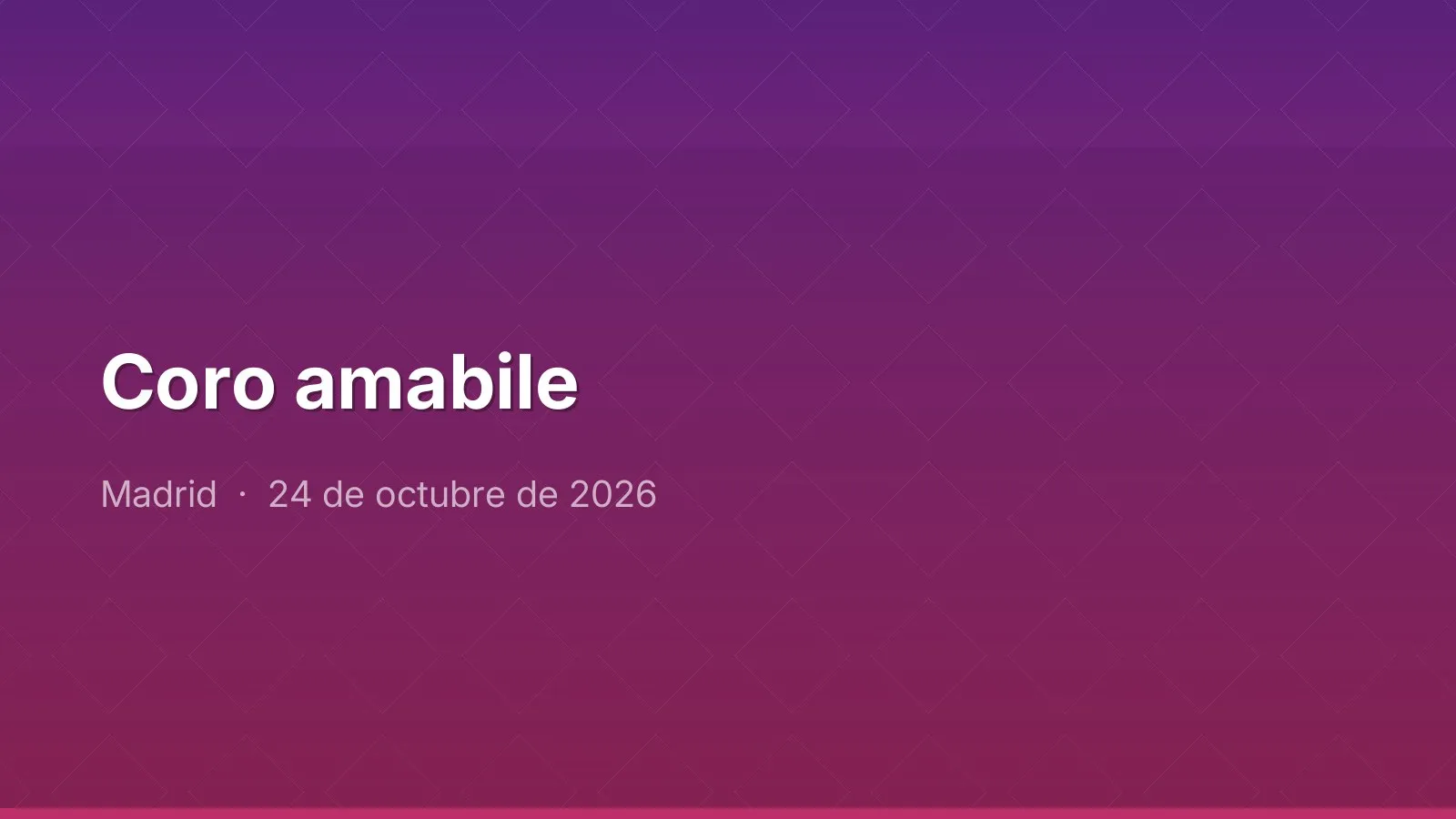 Coro amabile