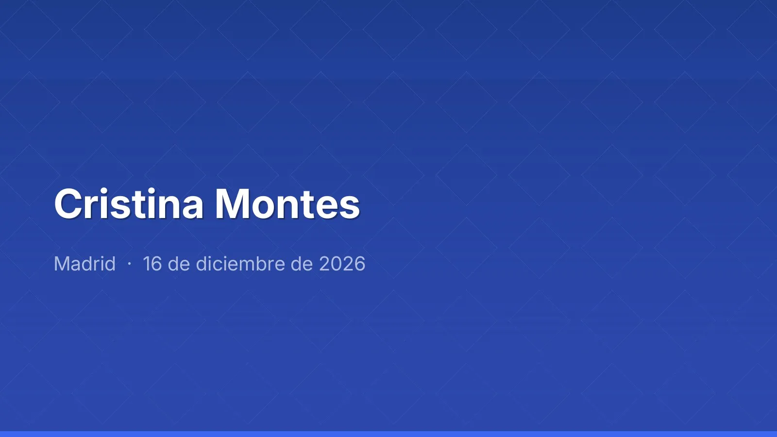 Cristina Montes