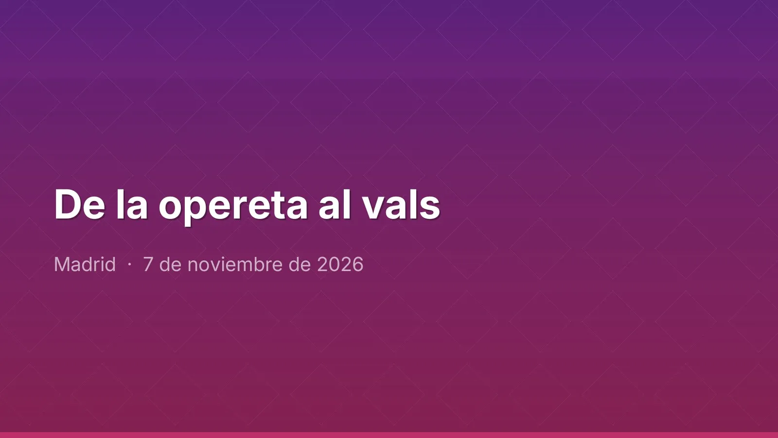 De la opereta al vals
