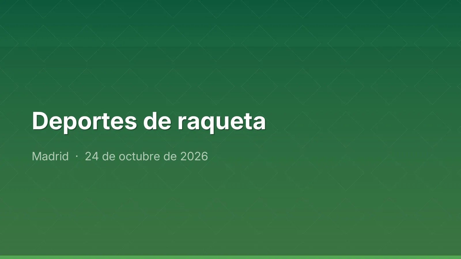 Deportes de raqueta