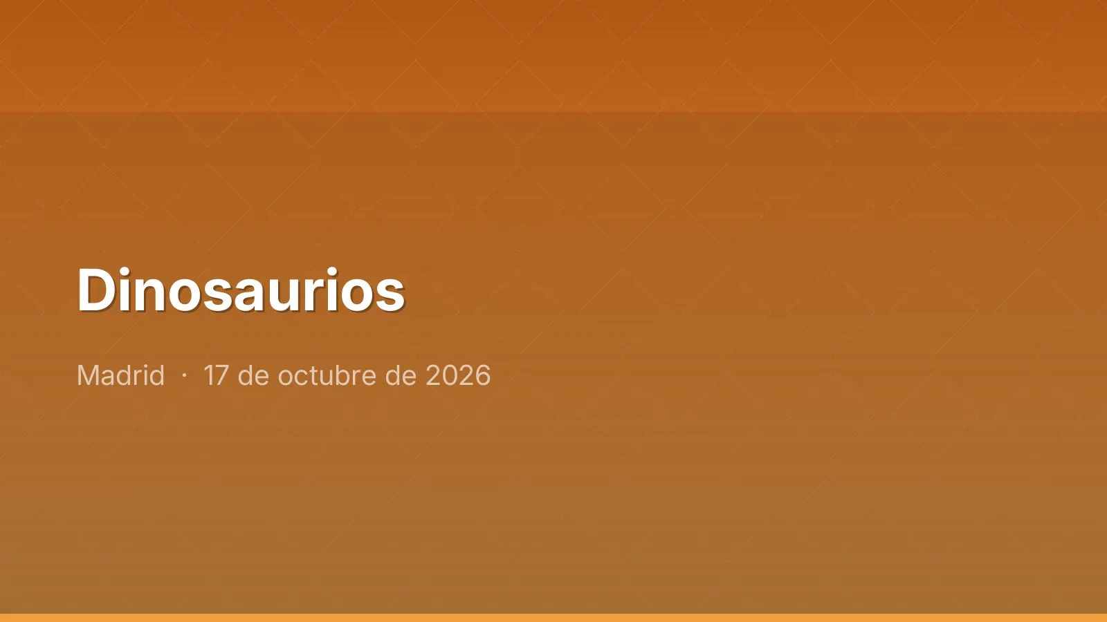 Dinosaurios