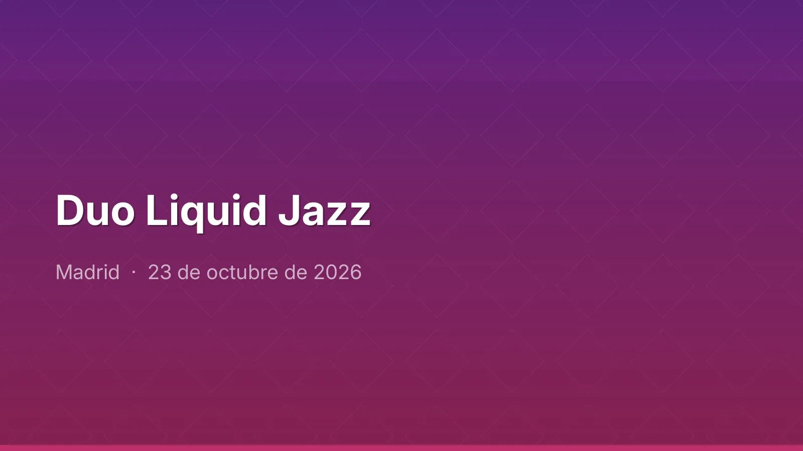 Duo Liquid Jazz
