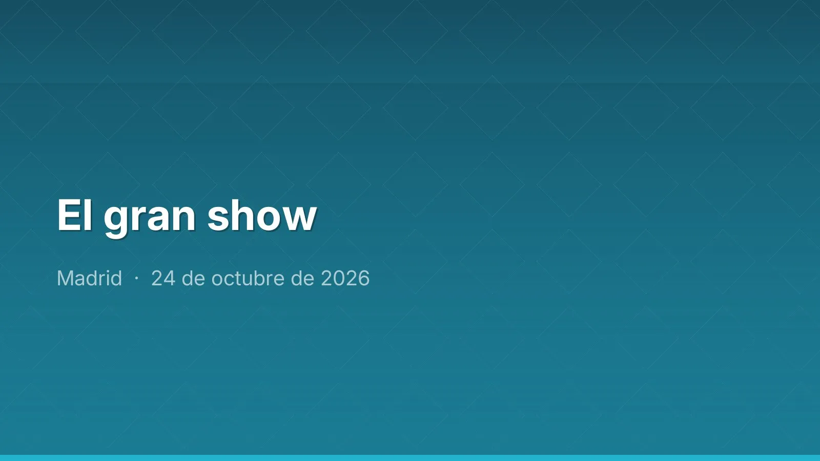 El gran show