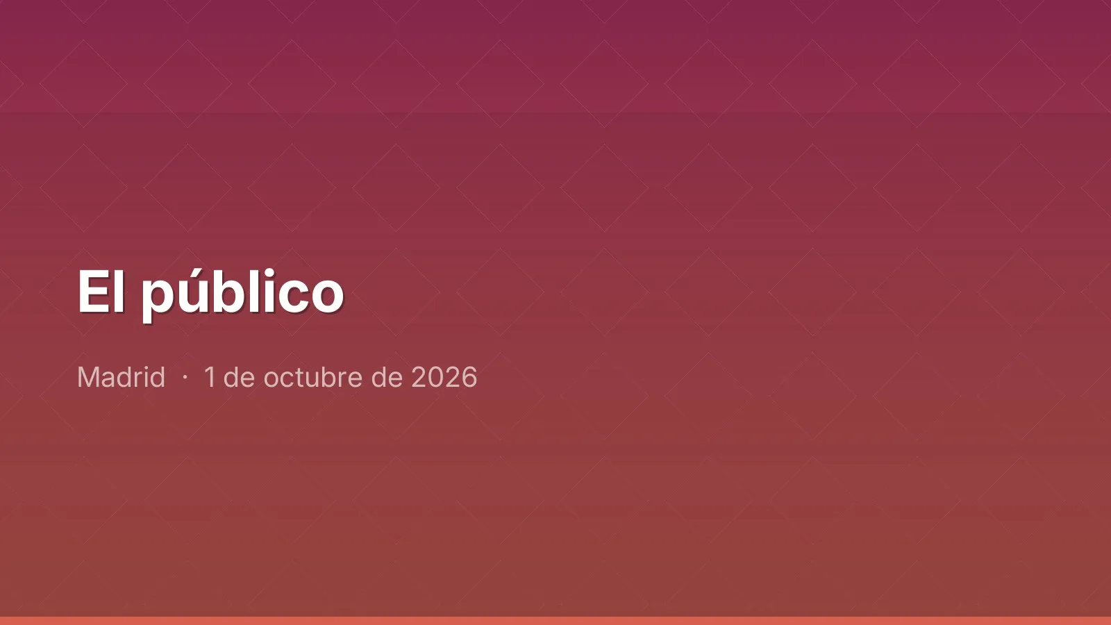 El público