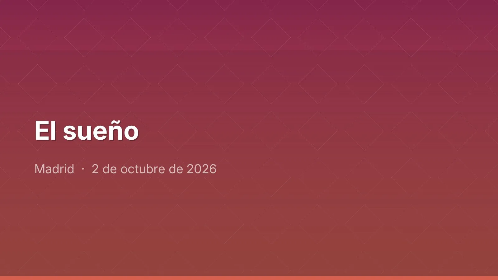 El sueño
