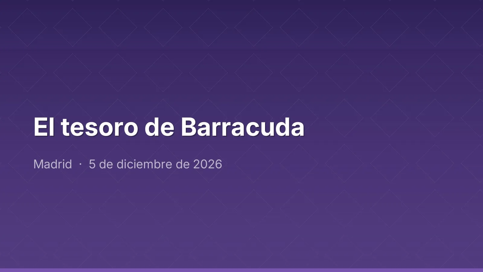El tesoro de Barracuda