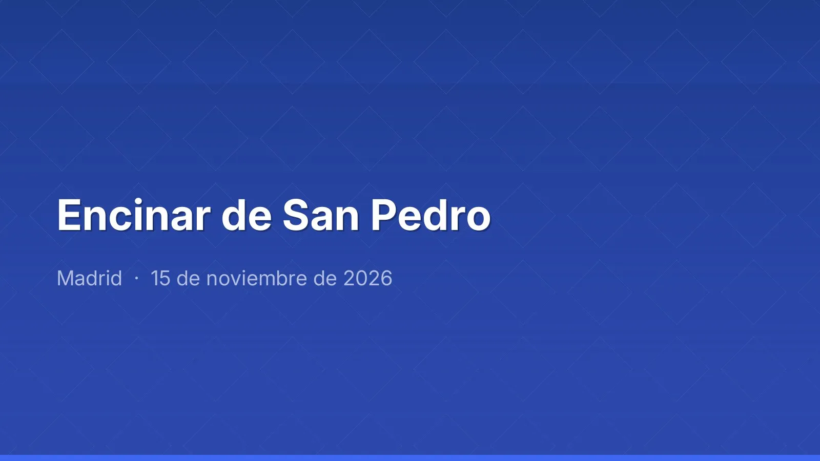 Encinar de San Pedro