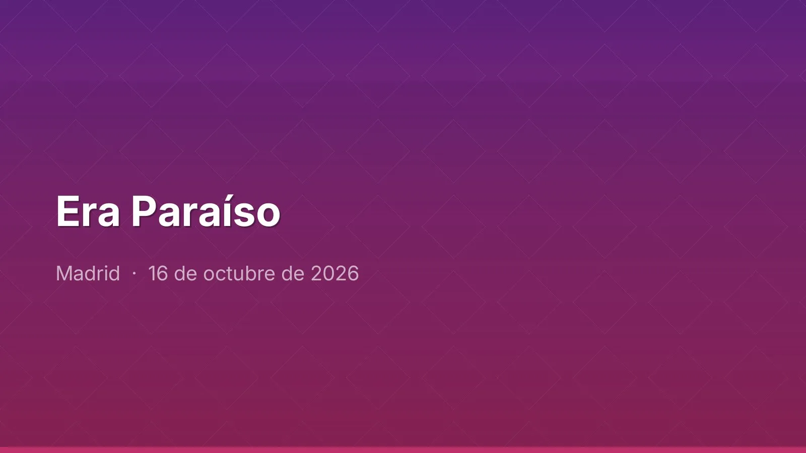 Era Paraíso