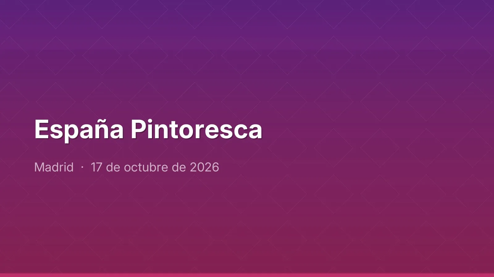 España Pintoresca