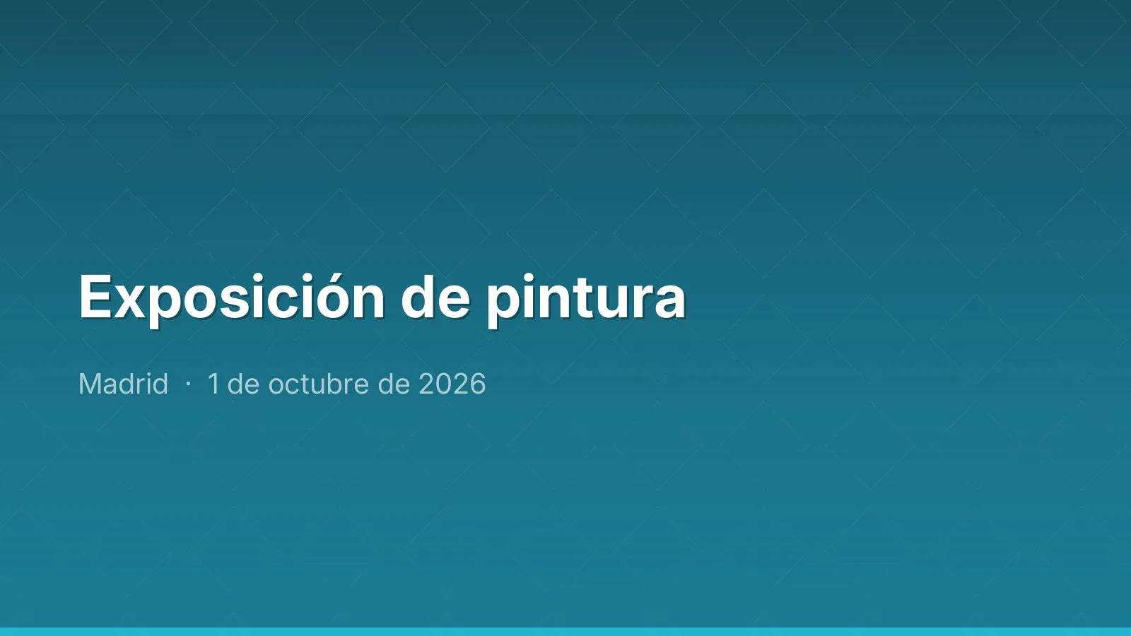 Exposición de pintura