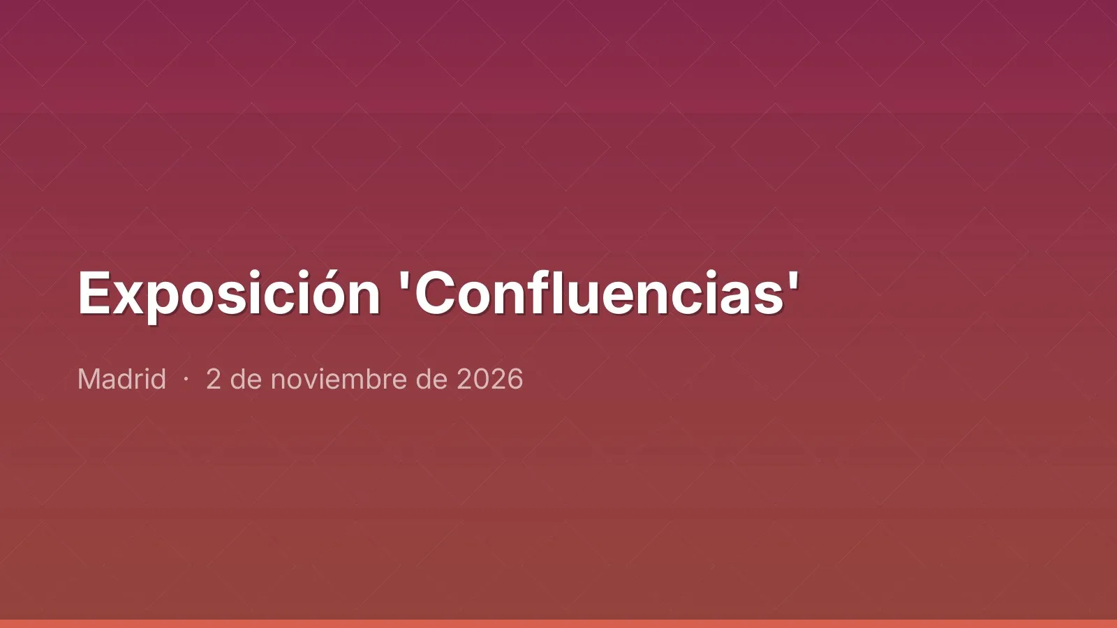 'Confluencias' exhibition