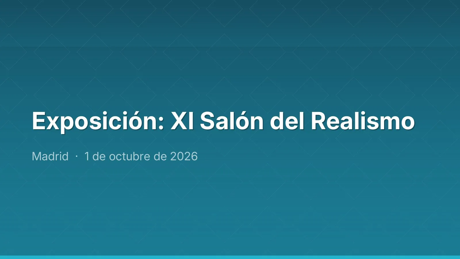 Exposición: XI Salón del Realismo