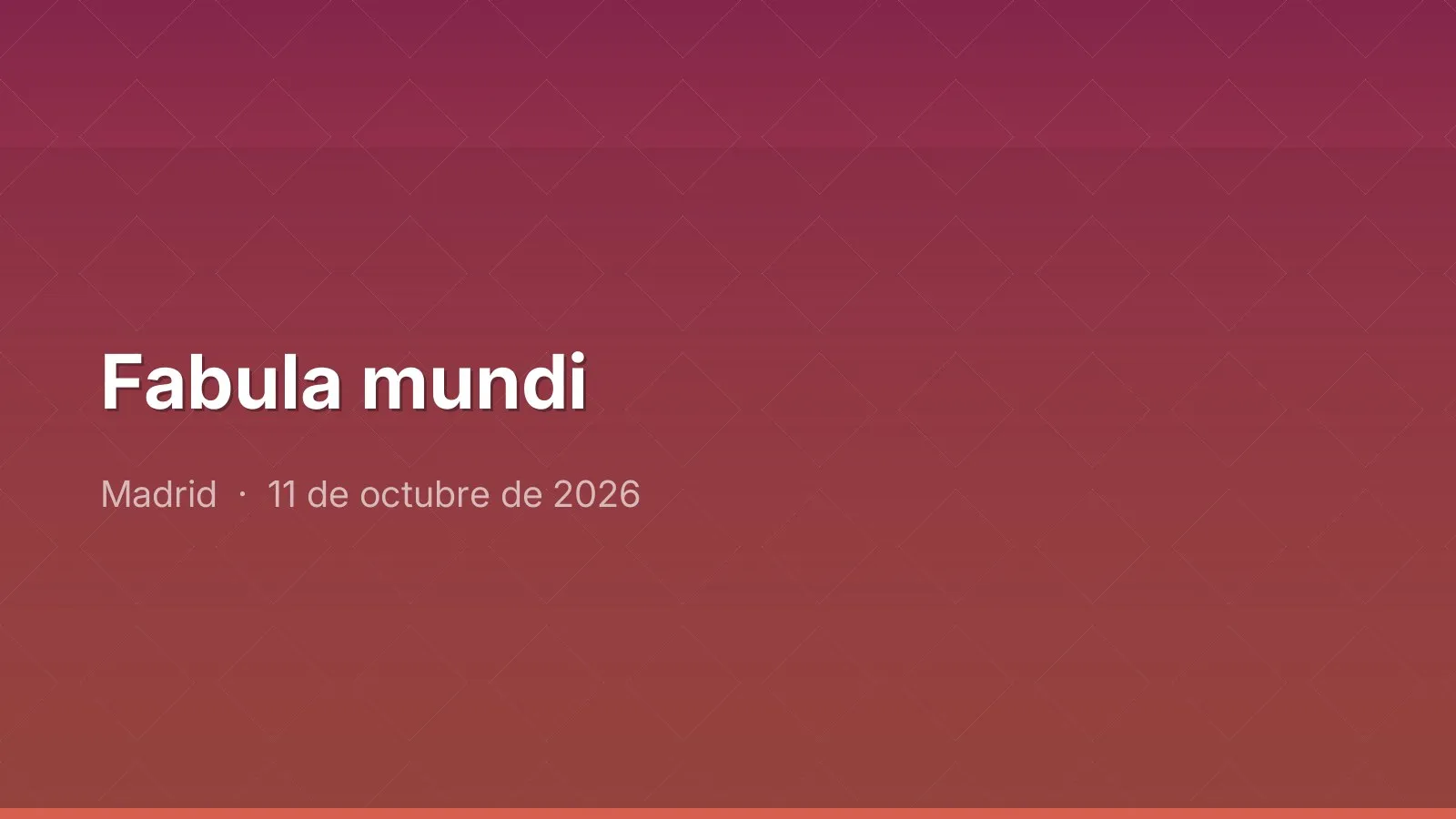 Fabula mundi