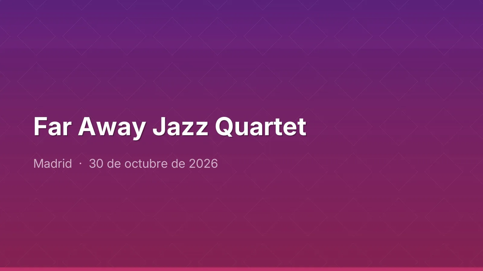 Far Away Jazz Quartet