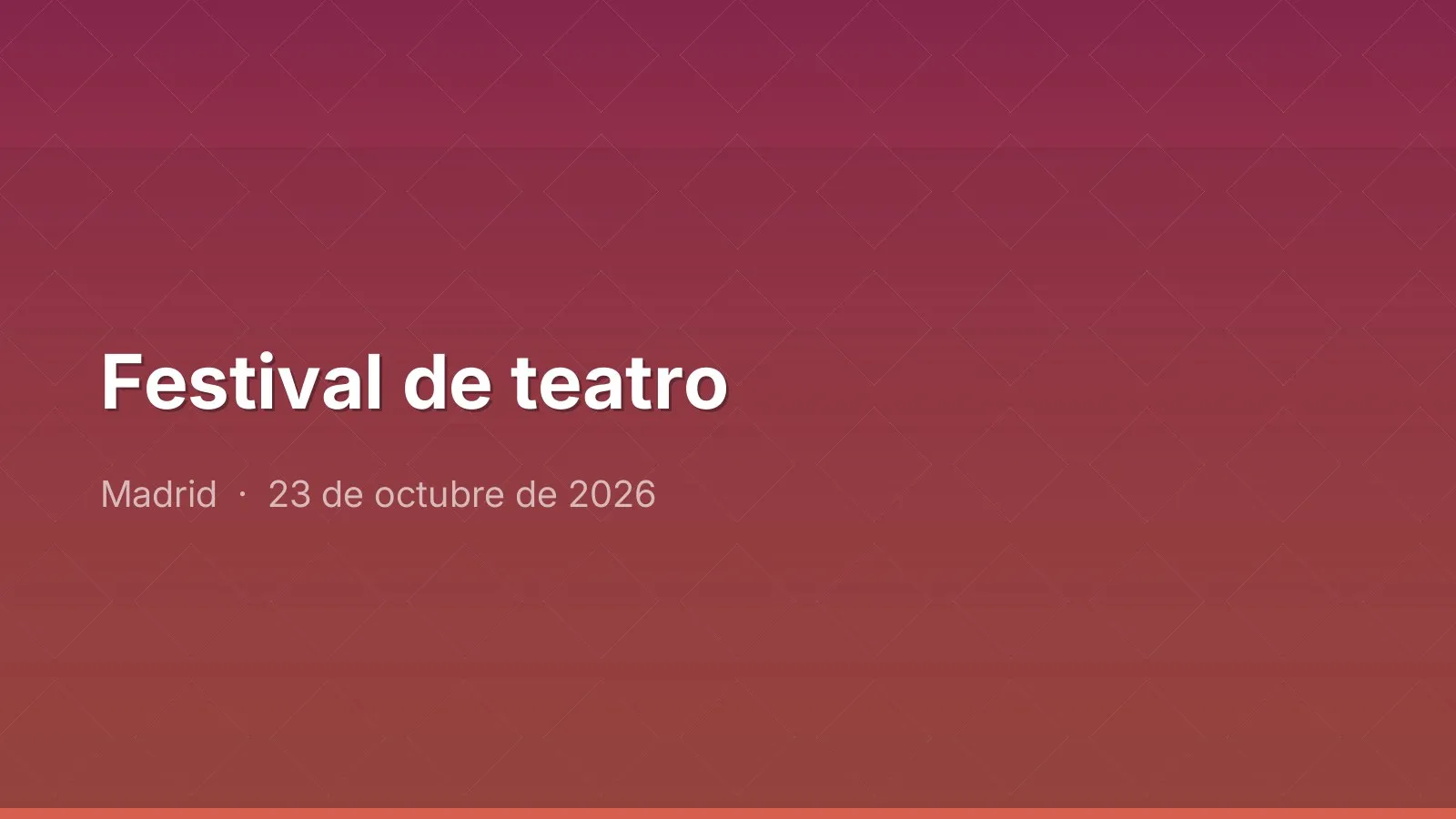 Festival de teatro