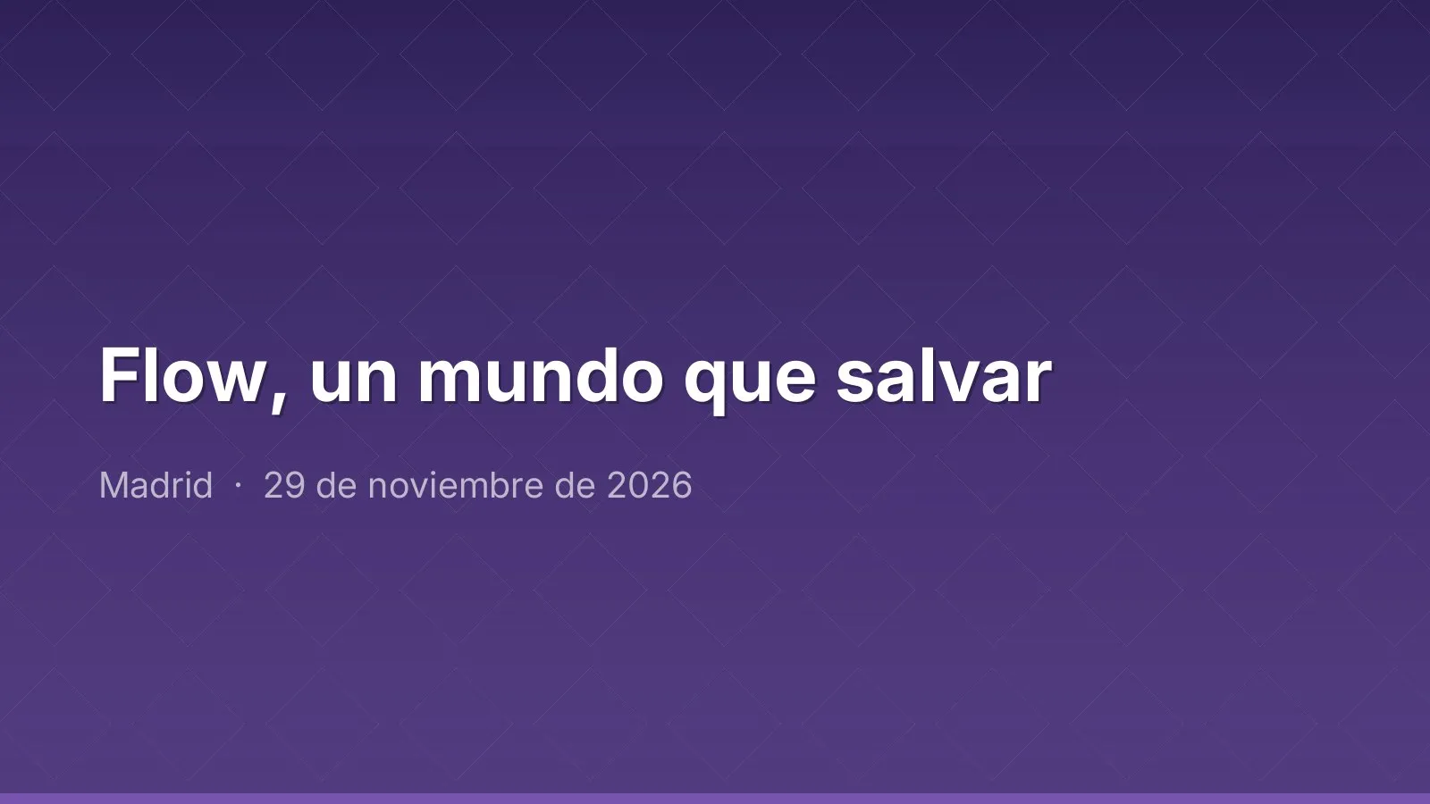 Flow, un mundo que salvar