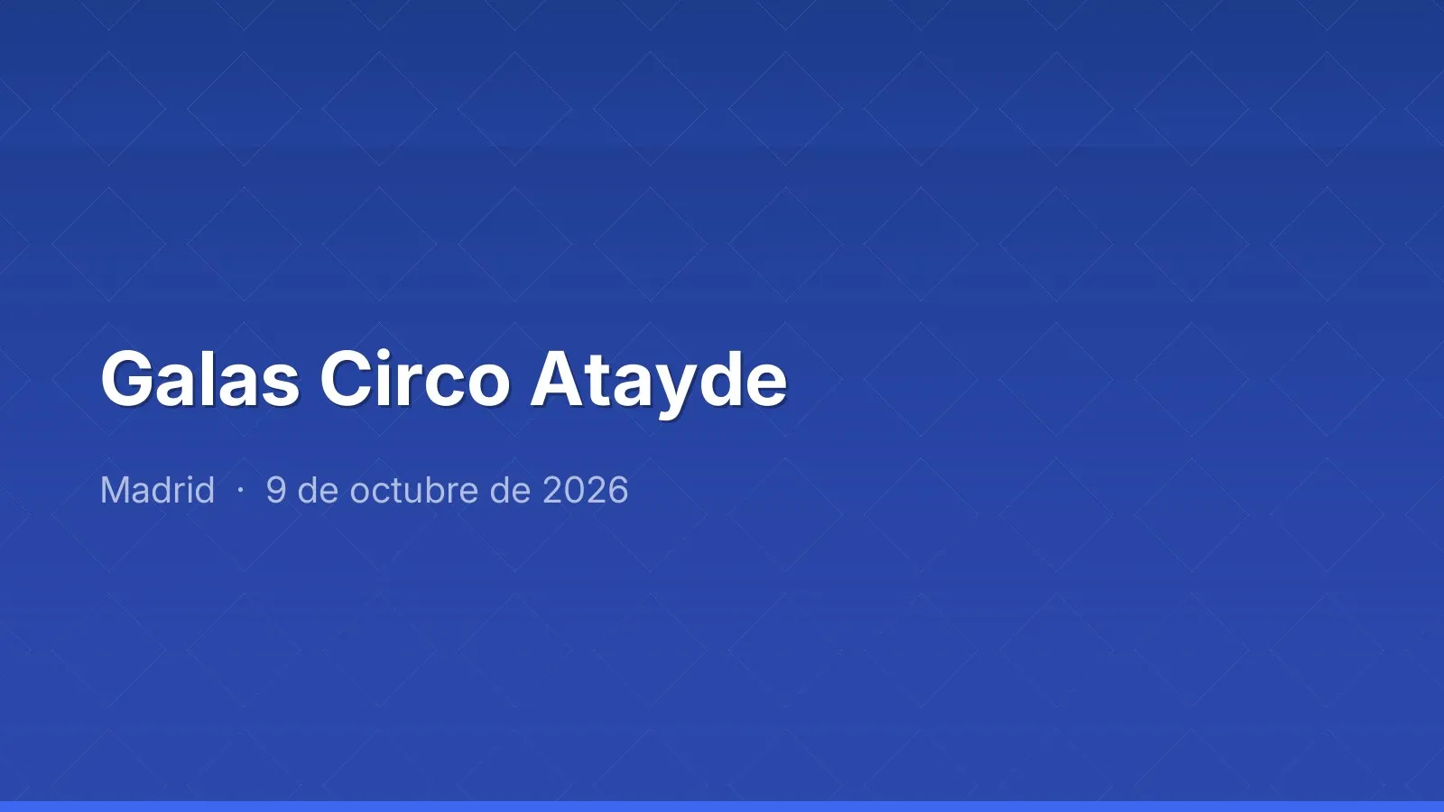 Galas Circo Atayde