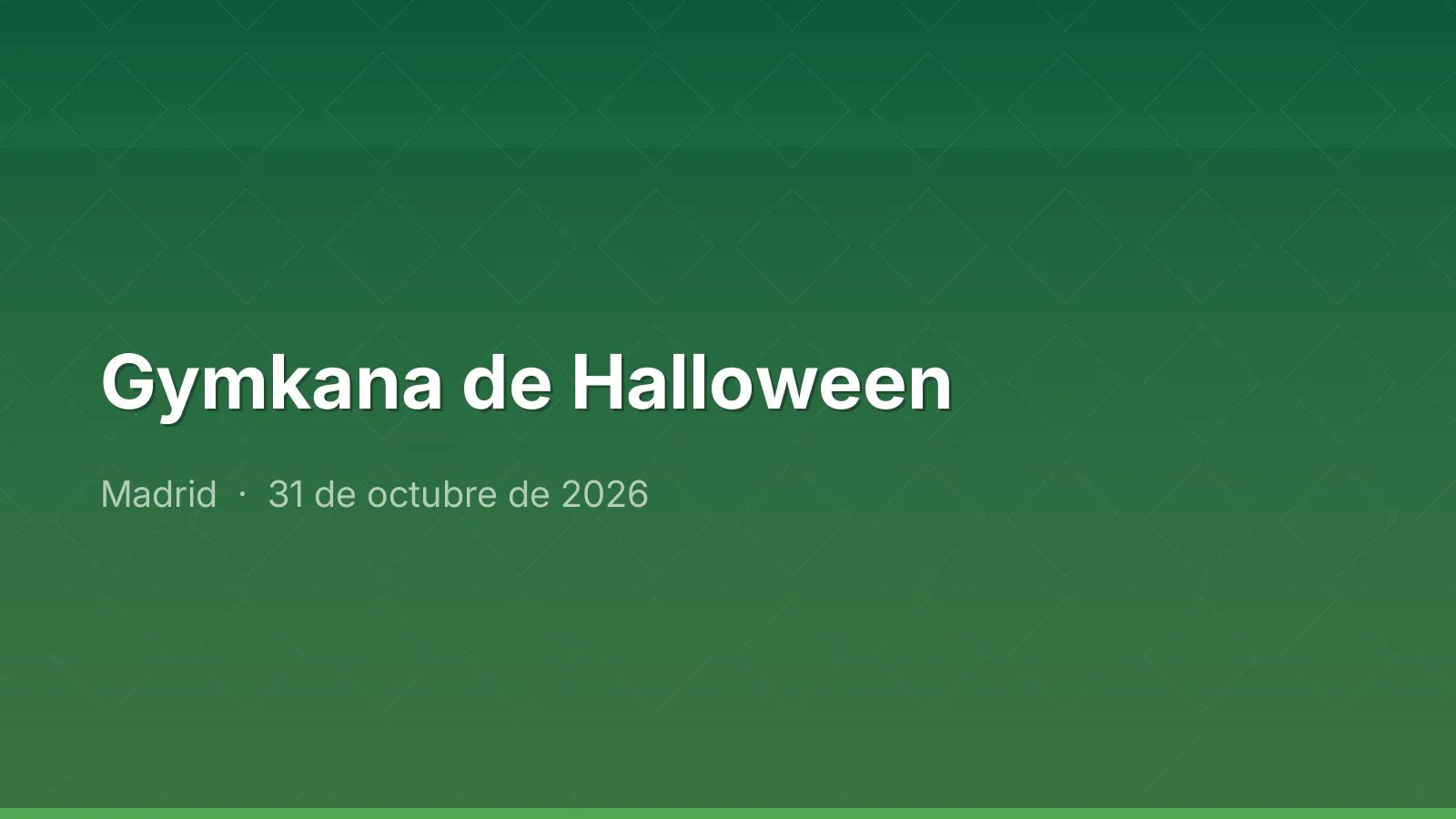 Gymkana de Halloween