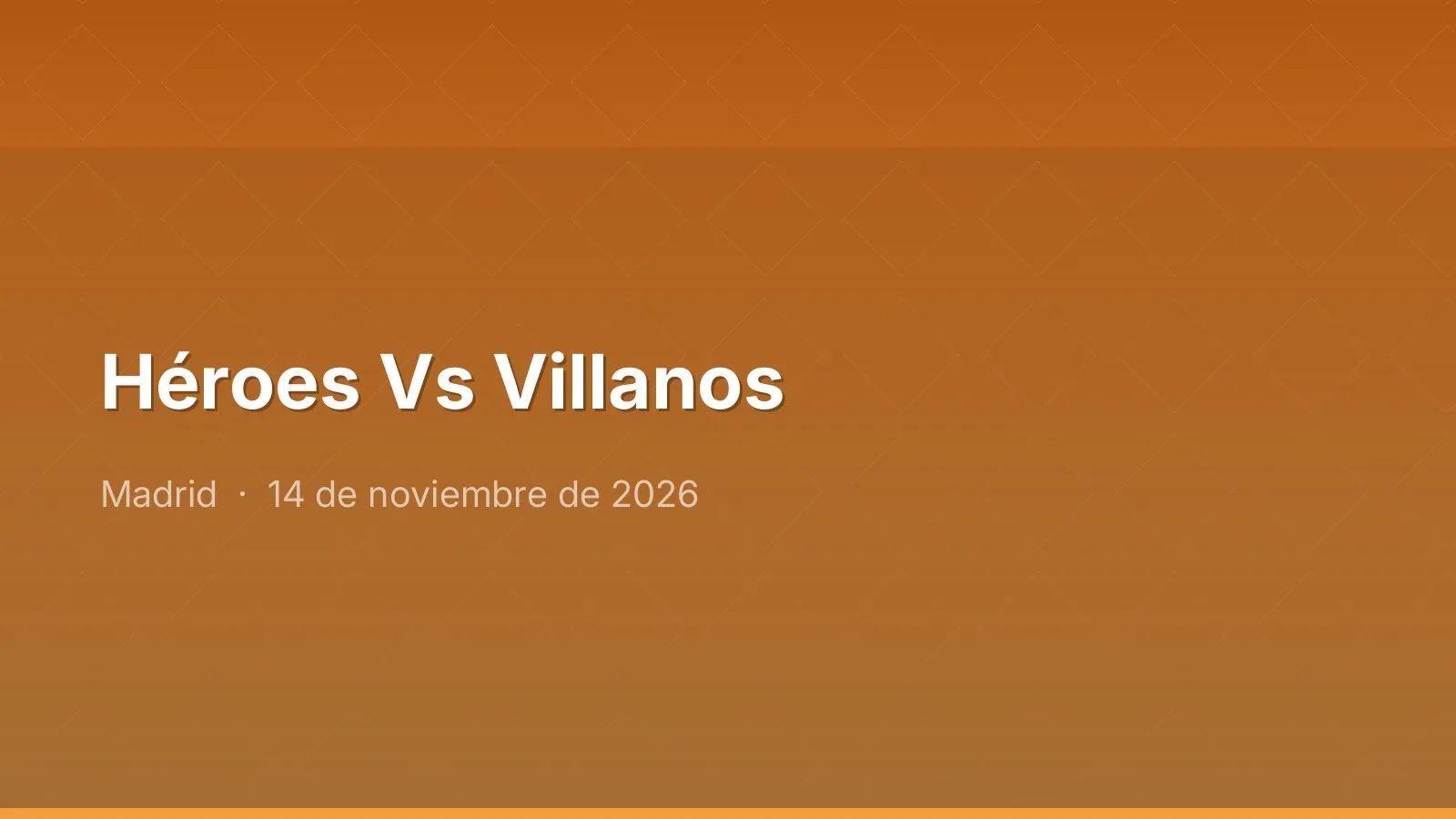 Héroes Vs Villanos