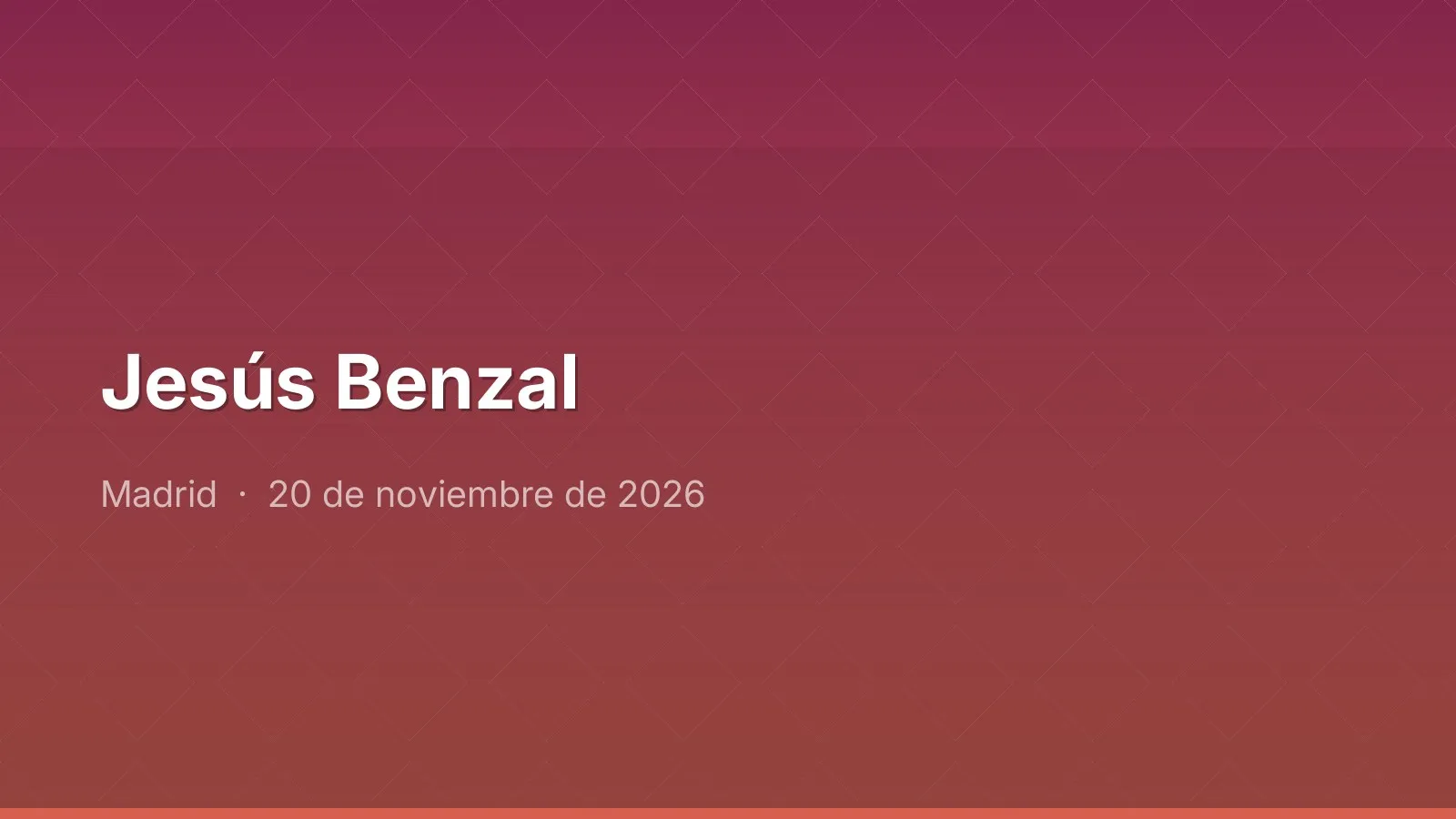Jesús Benzal