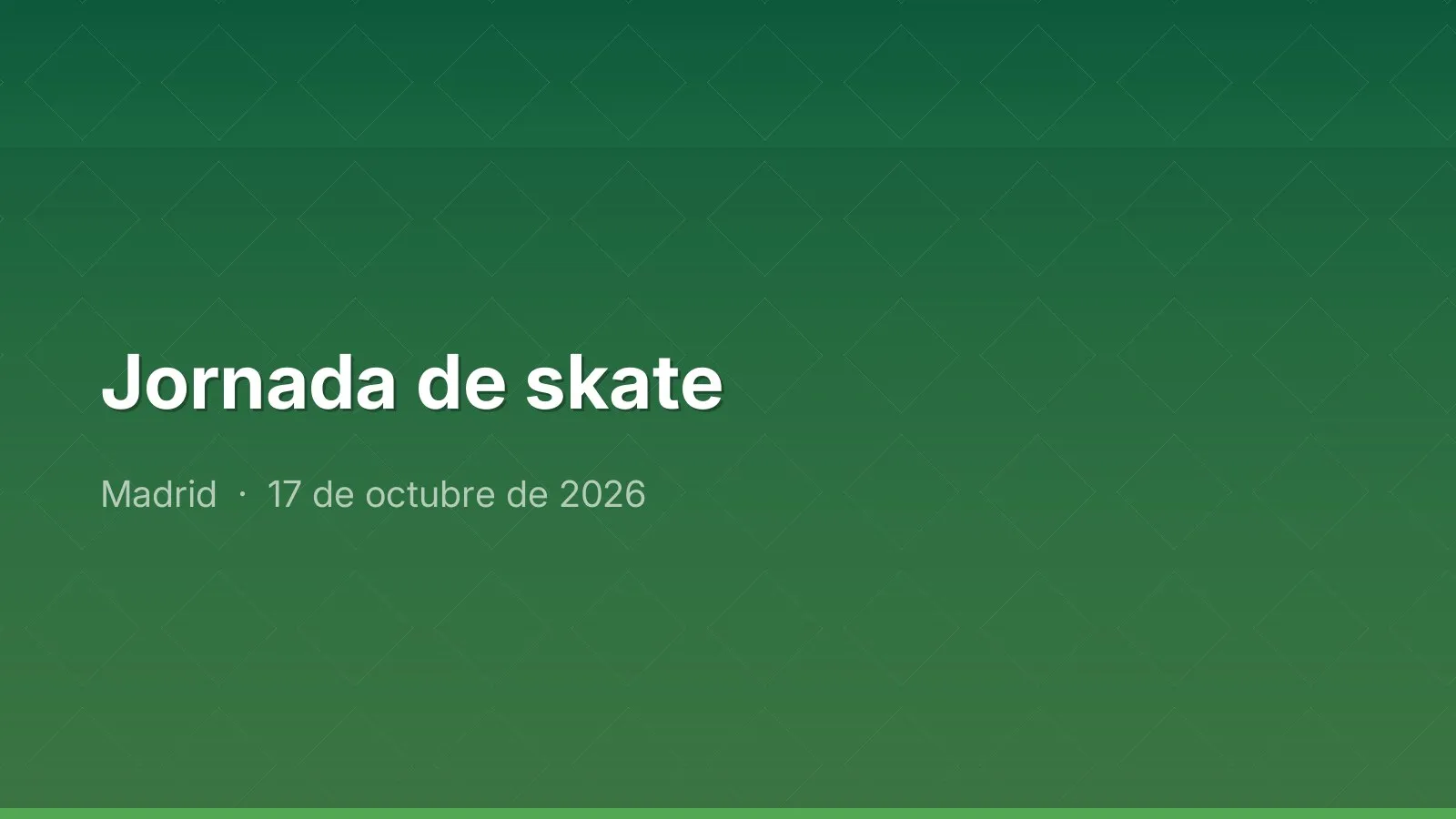 Jornada de skate