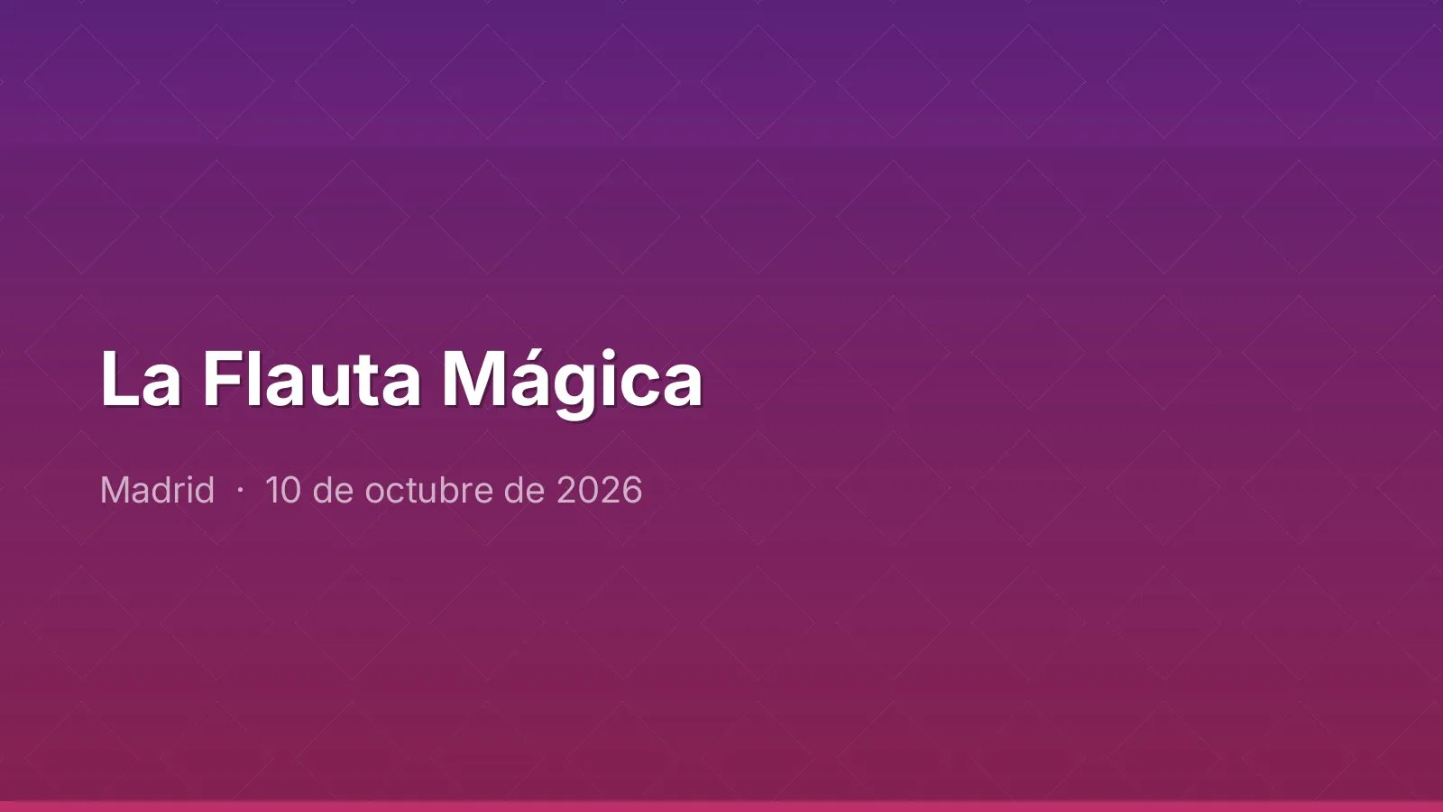 La Flauta Mágica