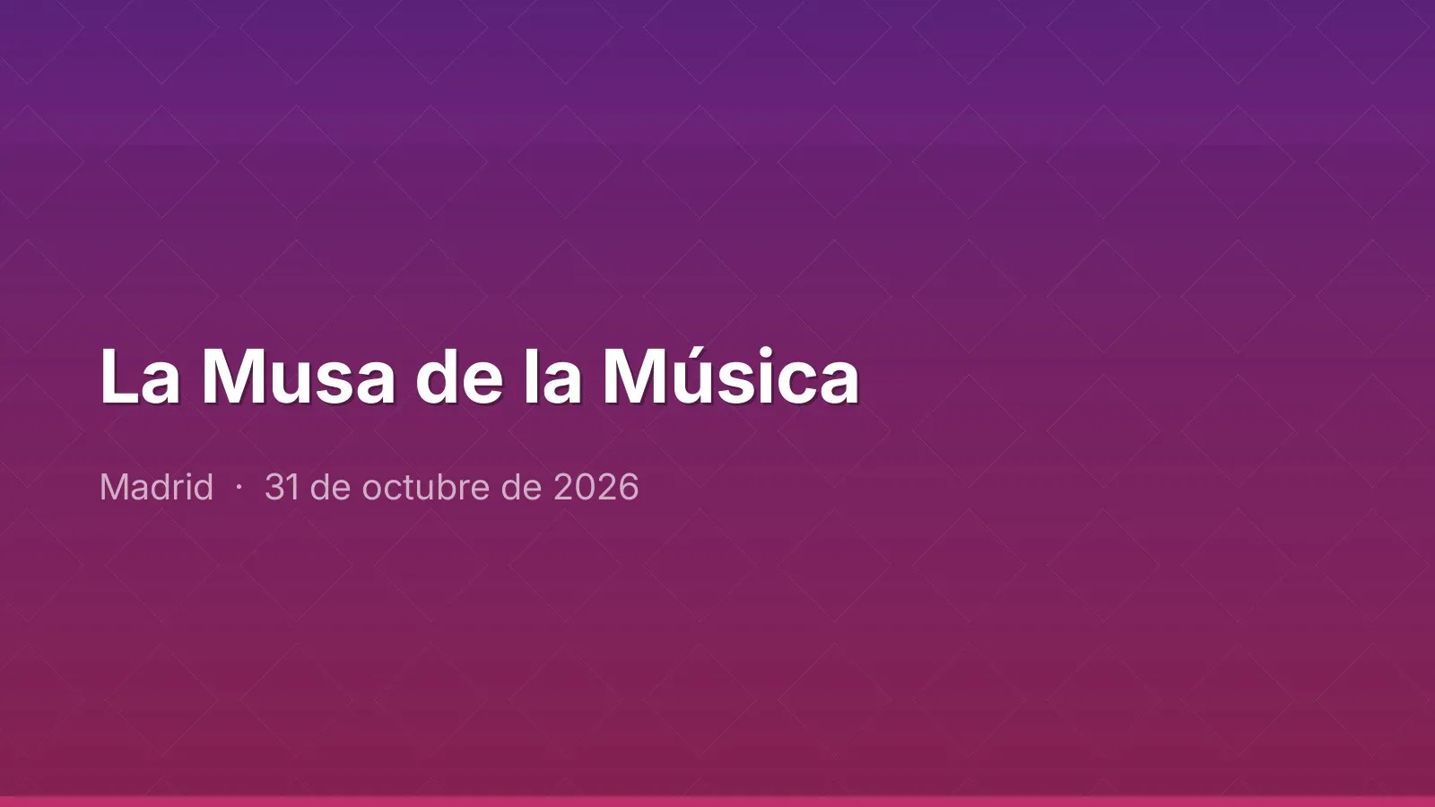 La Musa de la Música