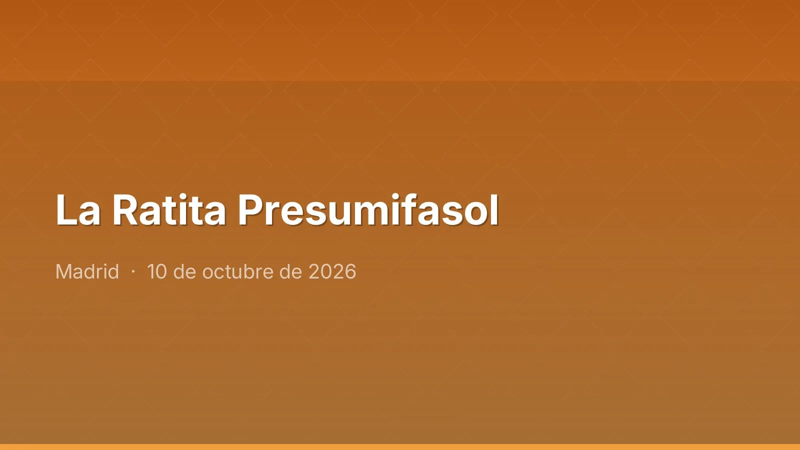 La Ratita Presumifasol