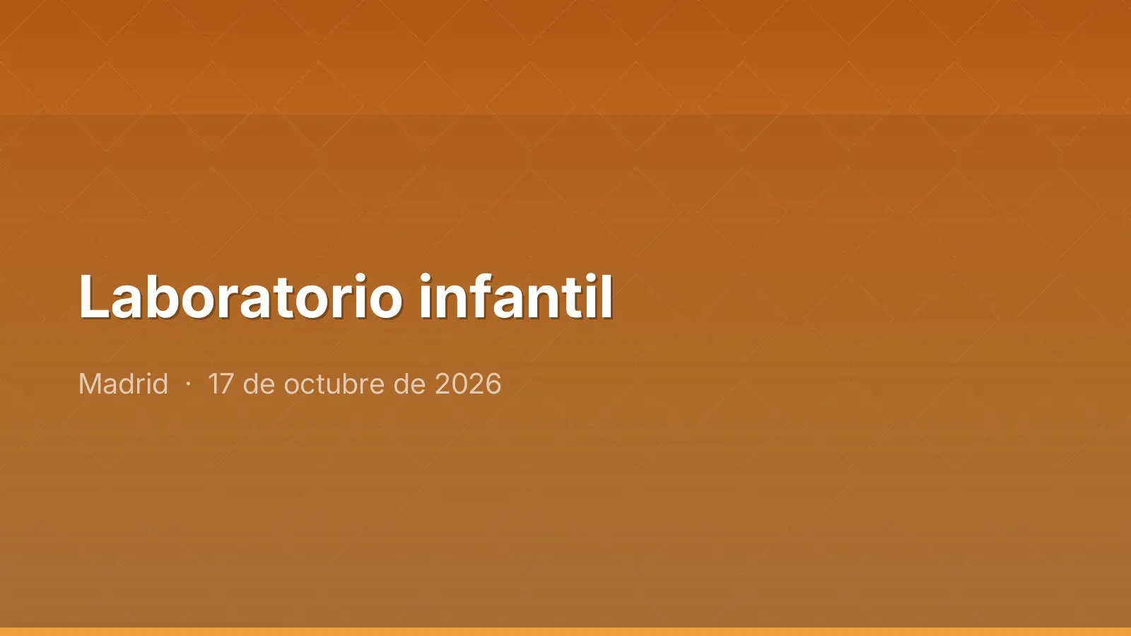 Laboratorio infantil
