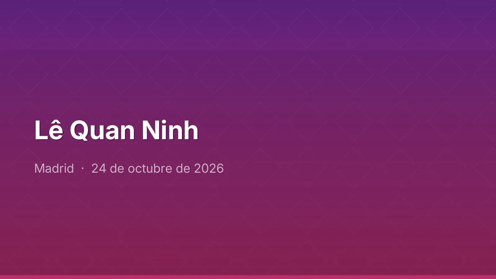 Lê Quan Ninh