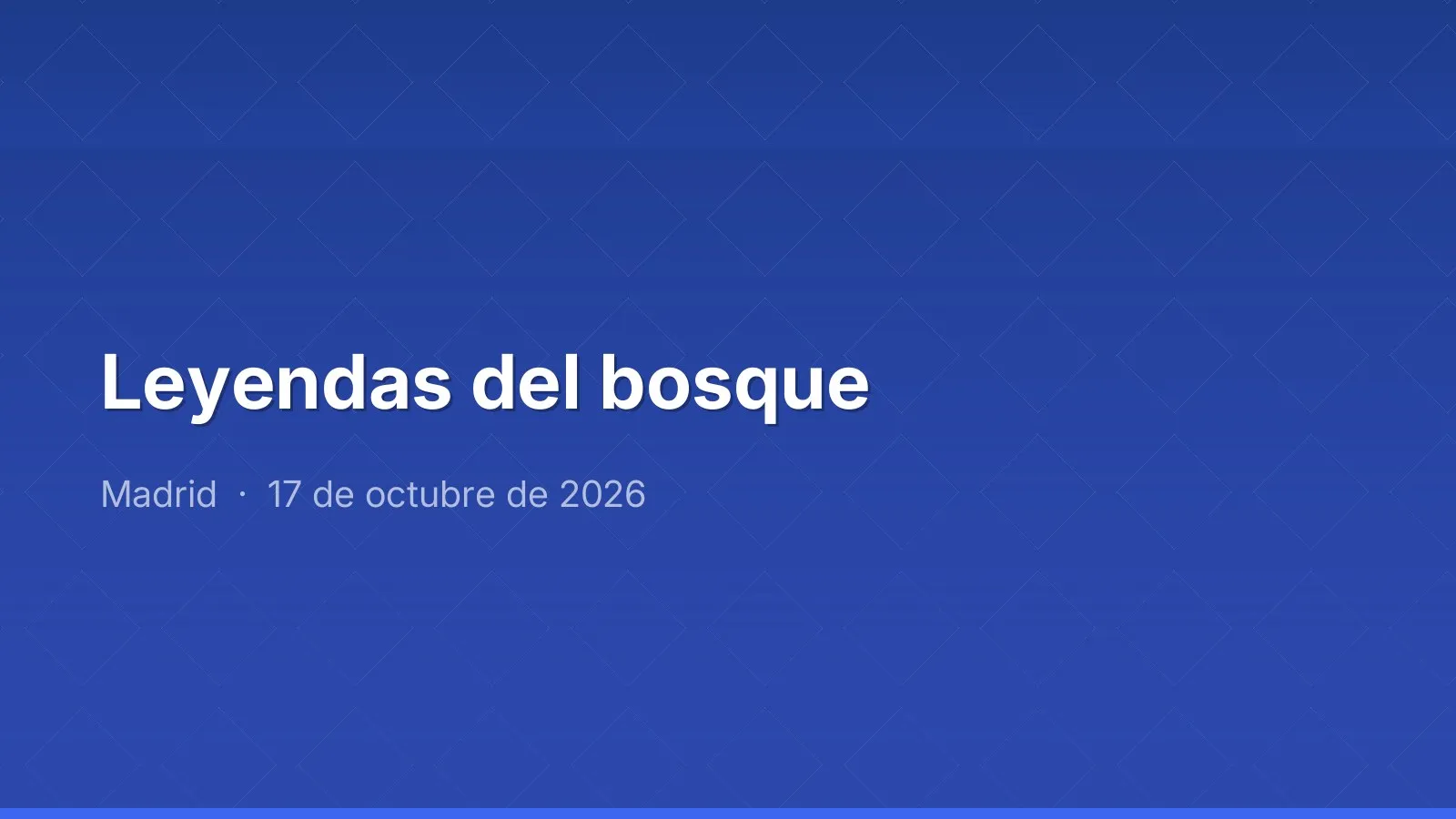 Leyendas del bosque