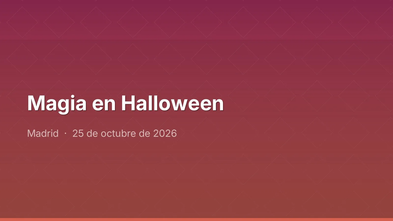 Magia en Halloween