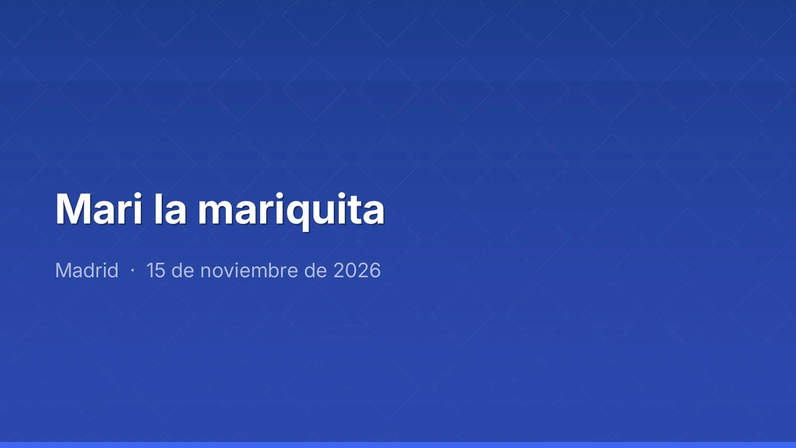 Mari la mariquita