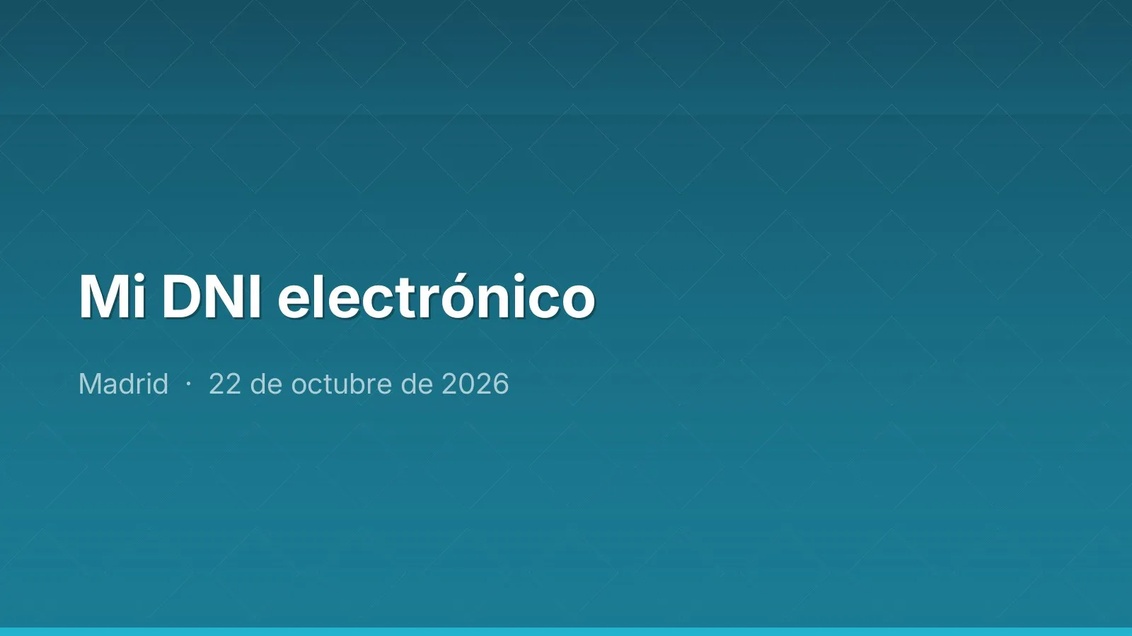 Mi DNI electrónico