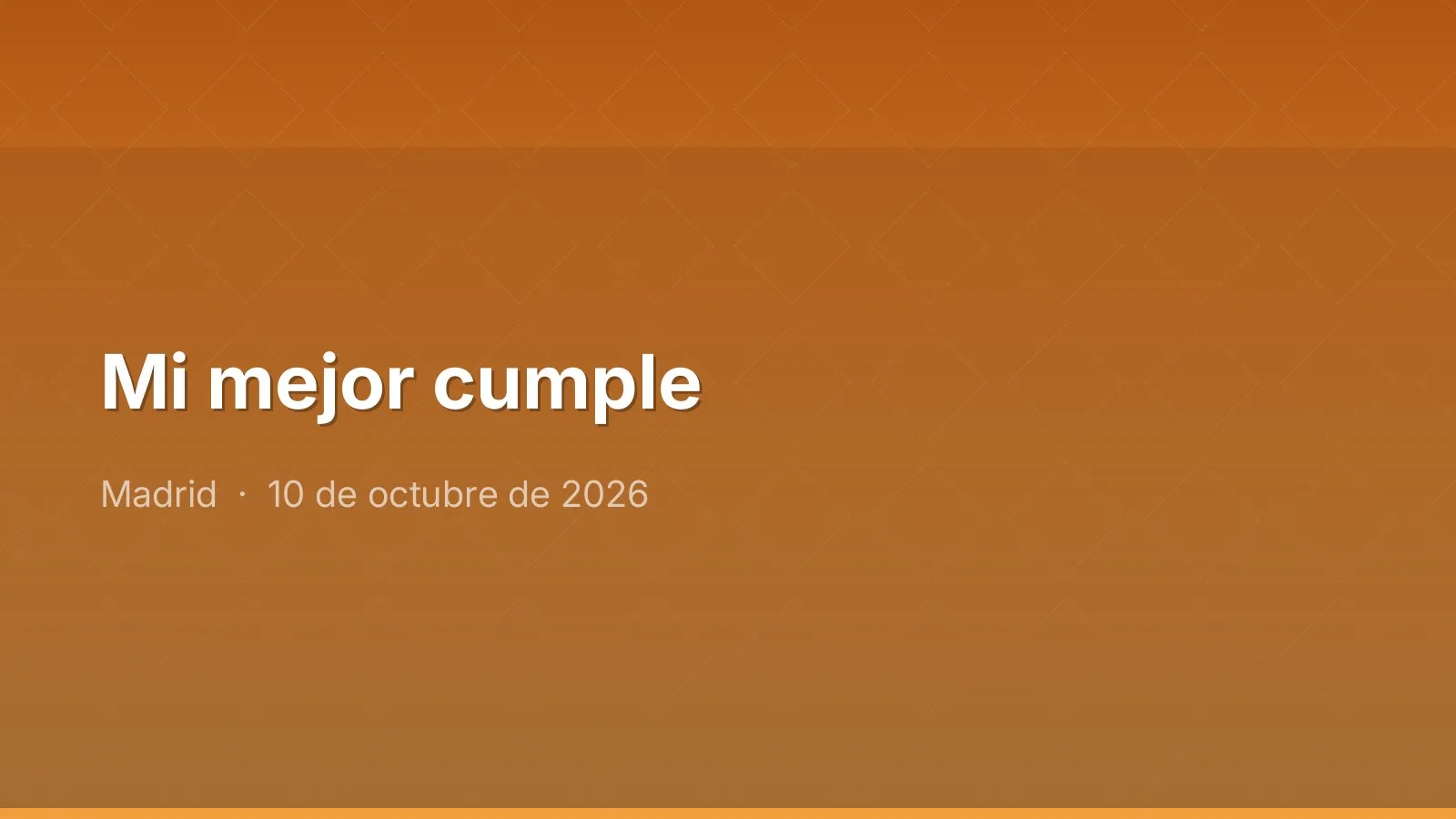 Mi mejor cumple