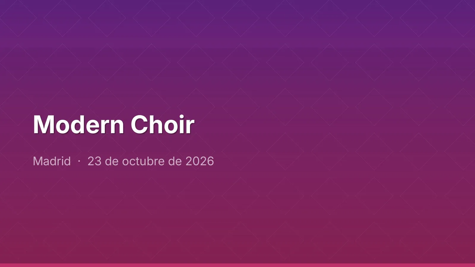 Modern Choir