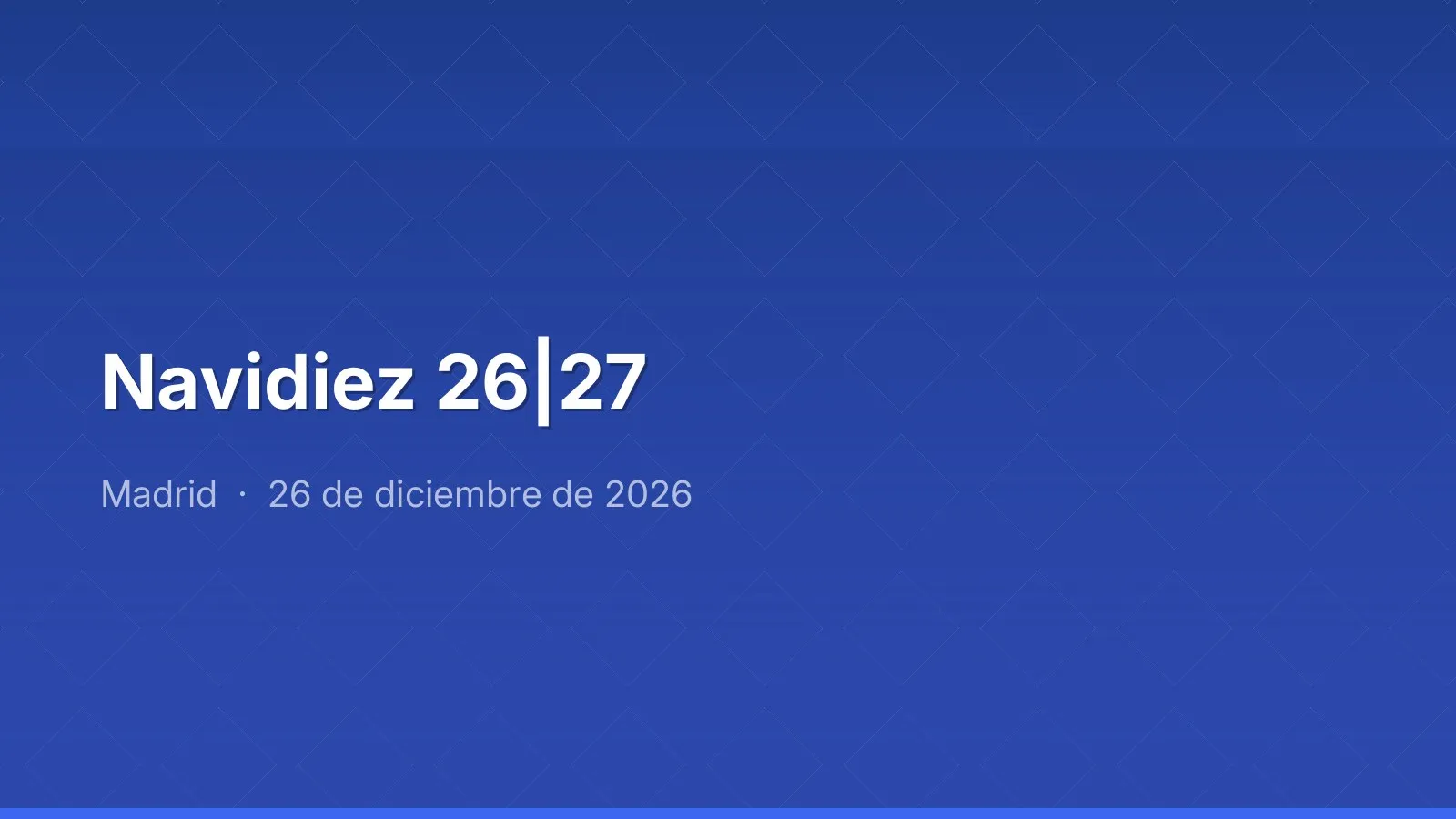 Navidiez 26|27