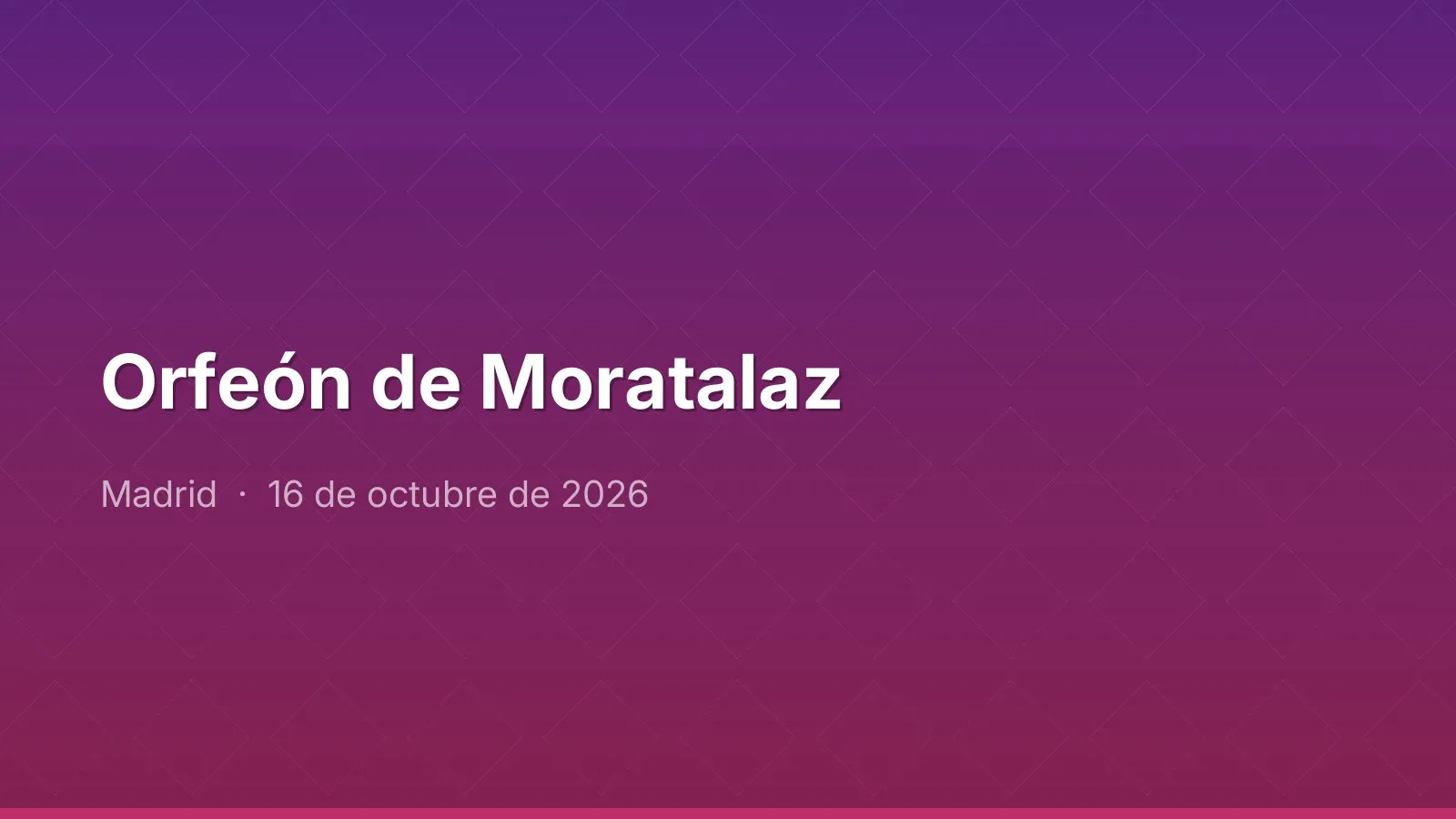 Orfeón de Moratalaz