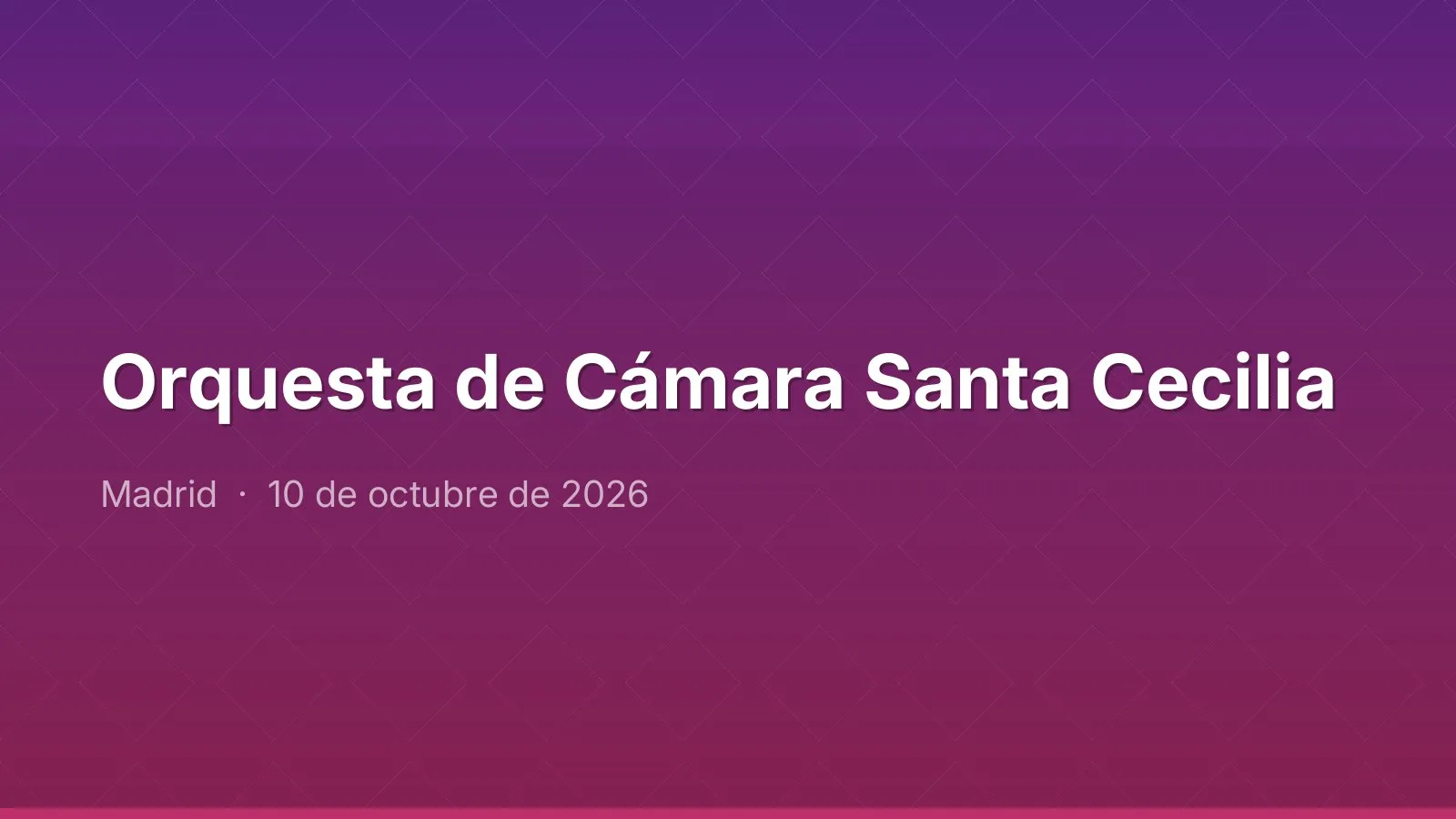 Orquesta de Cámara Santa Cecilia