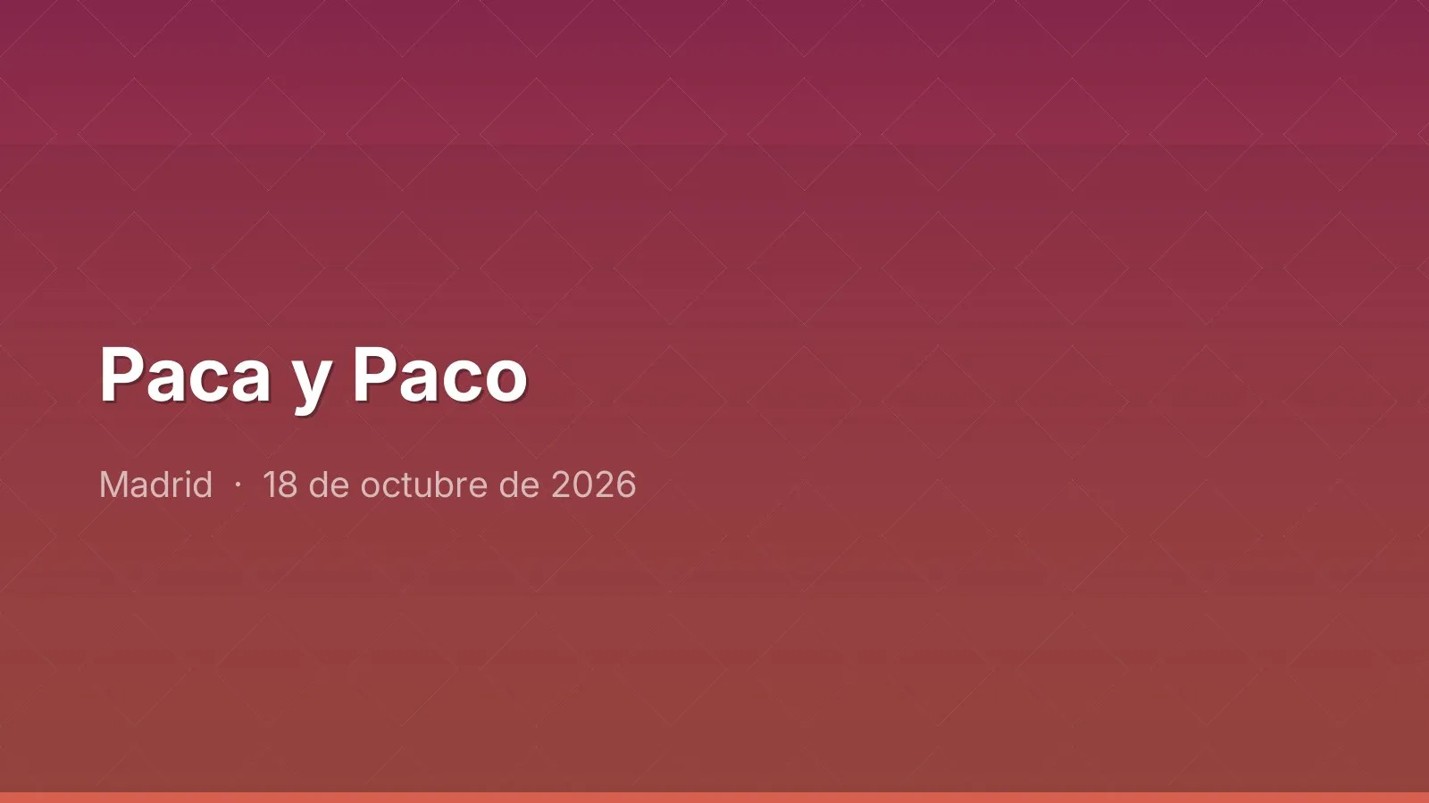 Paca y Paco