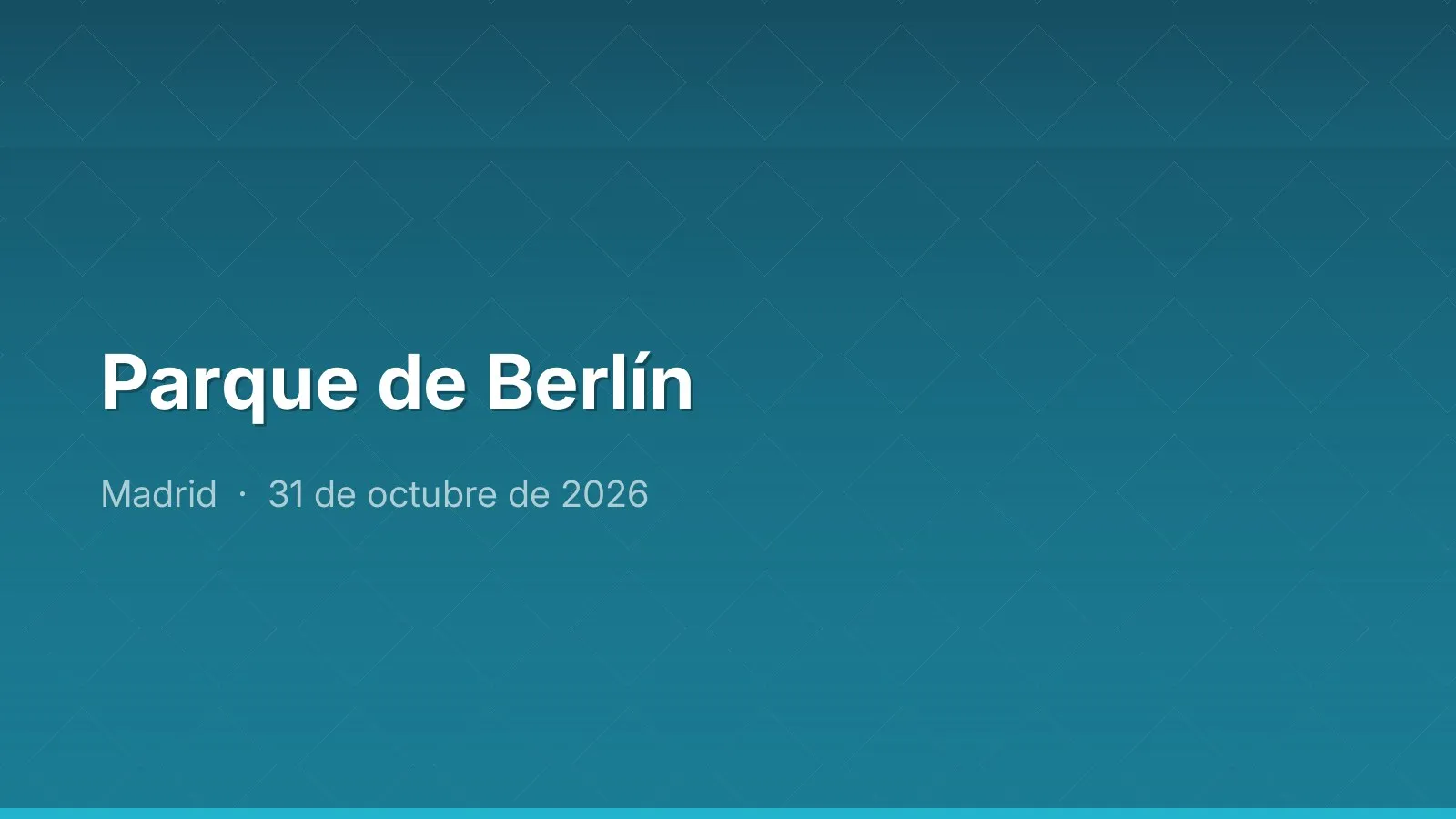 Parque de Berlín