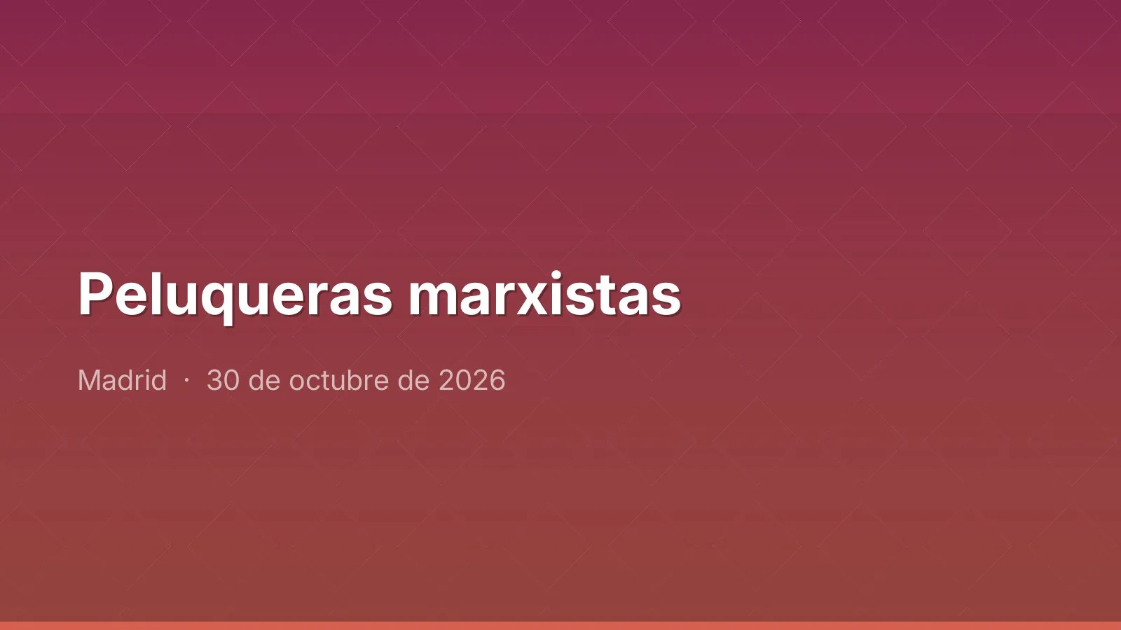 Peluqueras marxistas