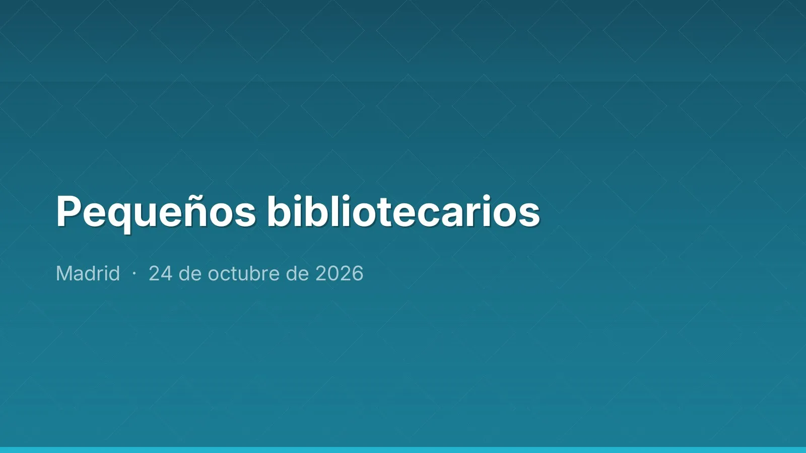 Pequeños bibliotecarios