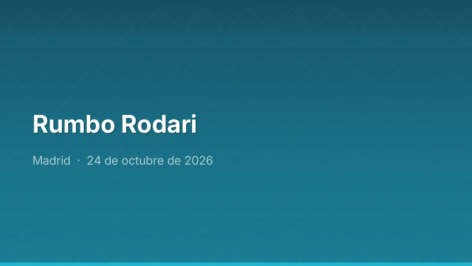 Rumbo Rodari
