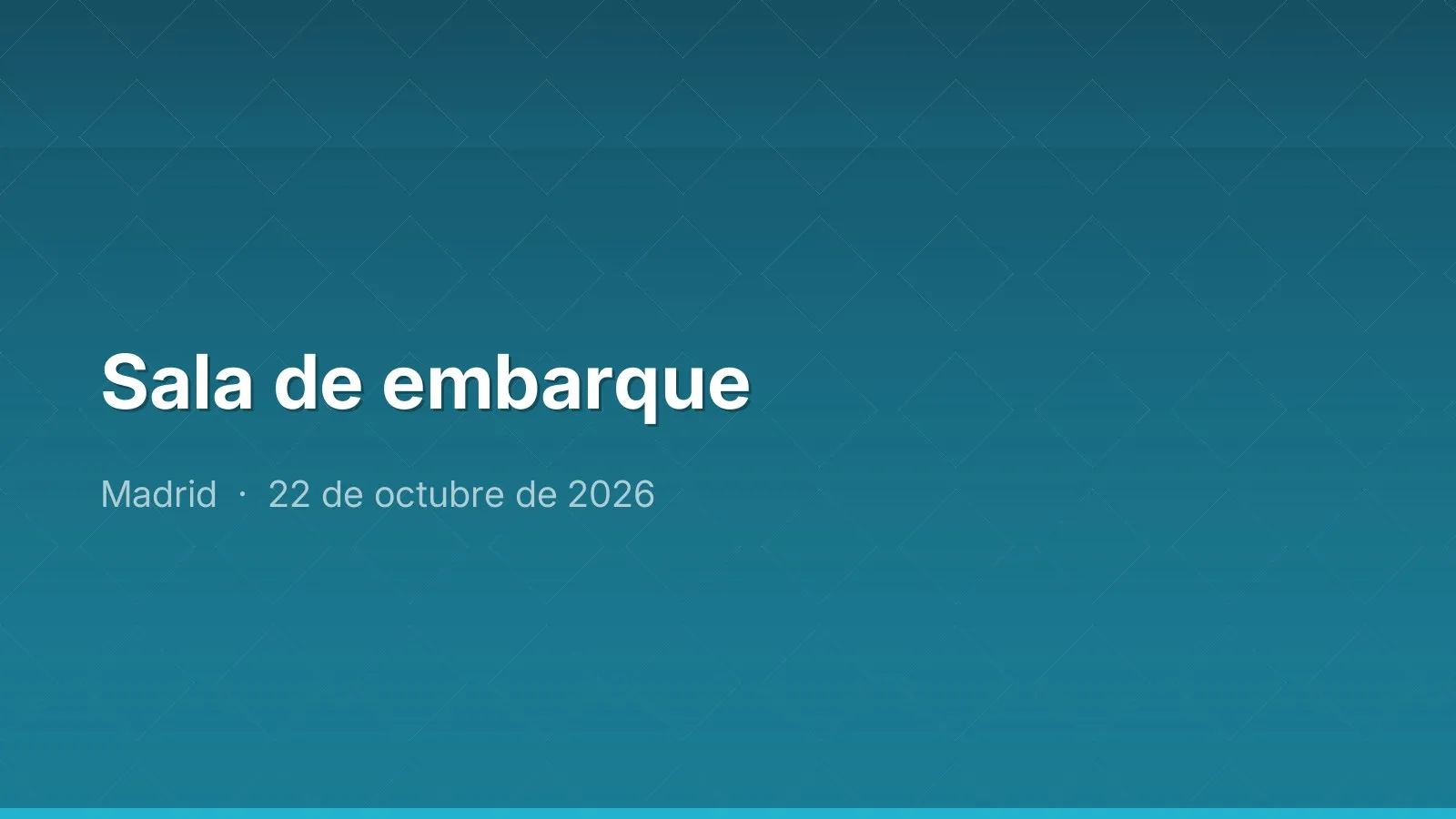 Sala de embarque