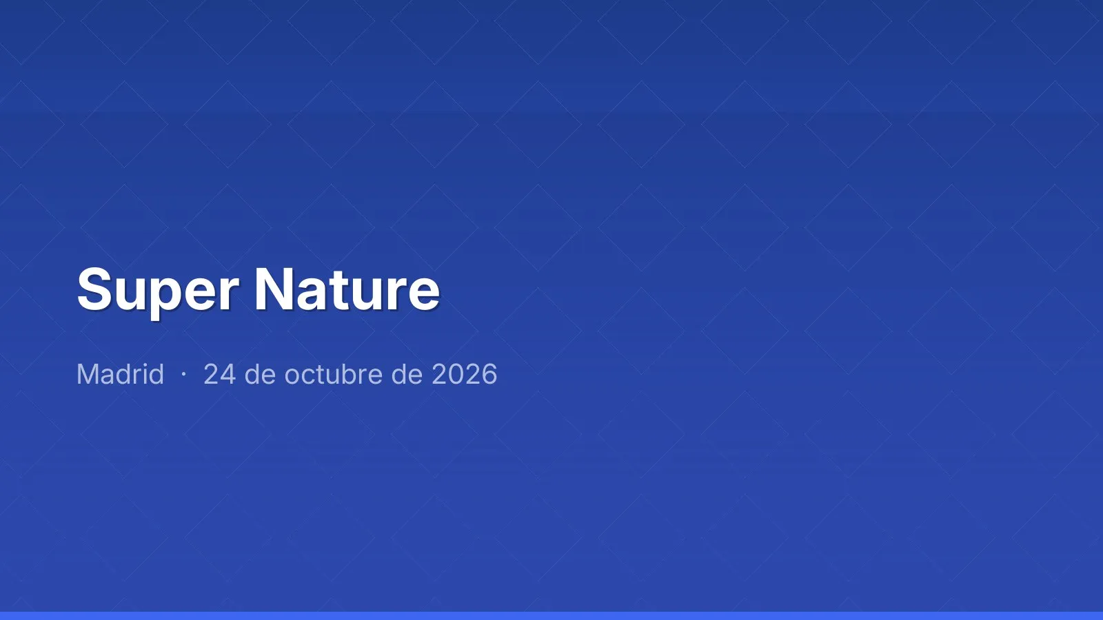 Super Nature