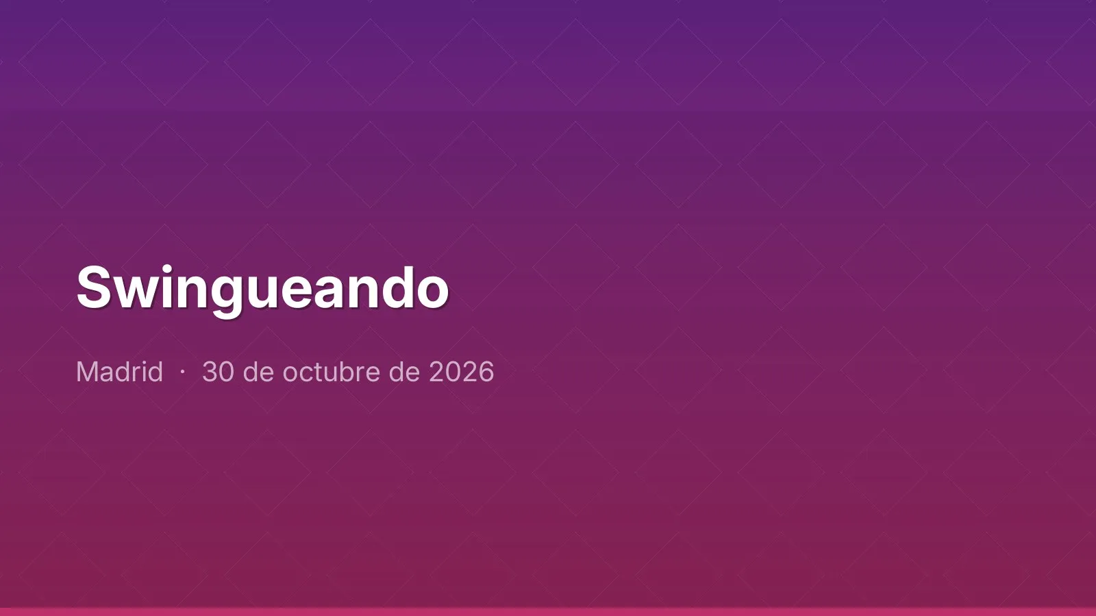 Swingueando