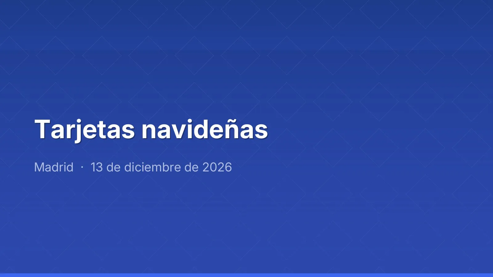 Tarjetas navideñas