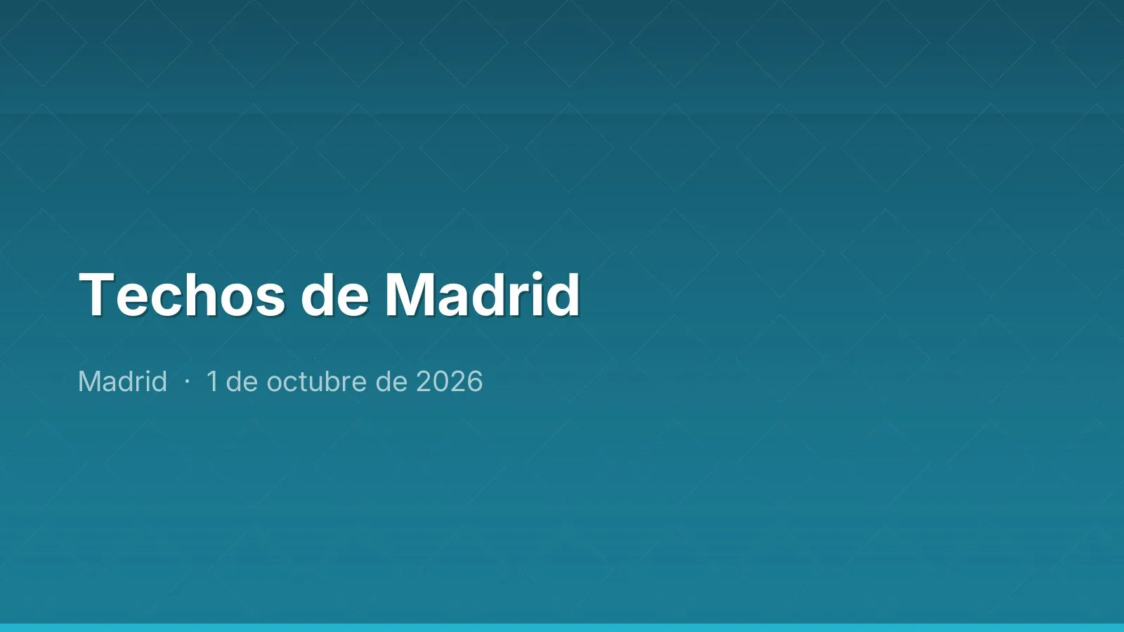 Techos de Madrid
