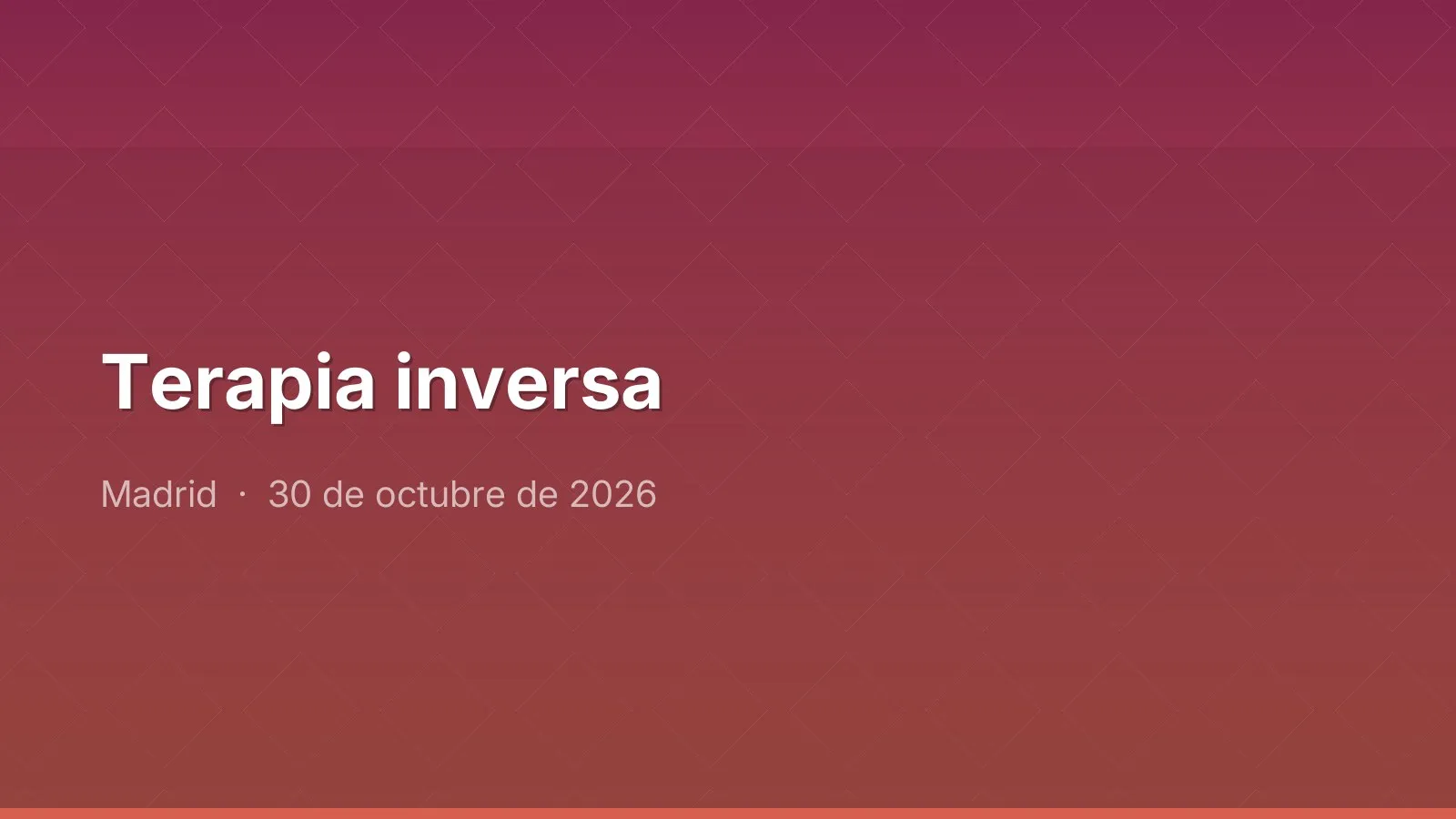 Terapia inversa